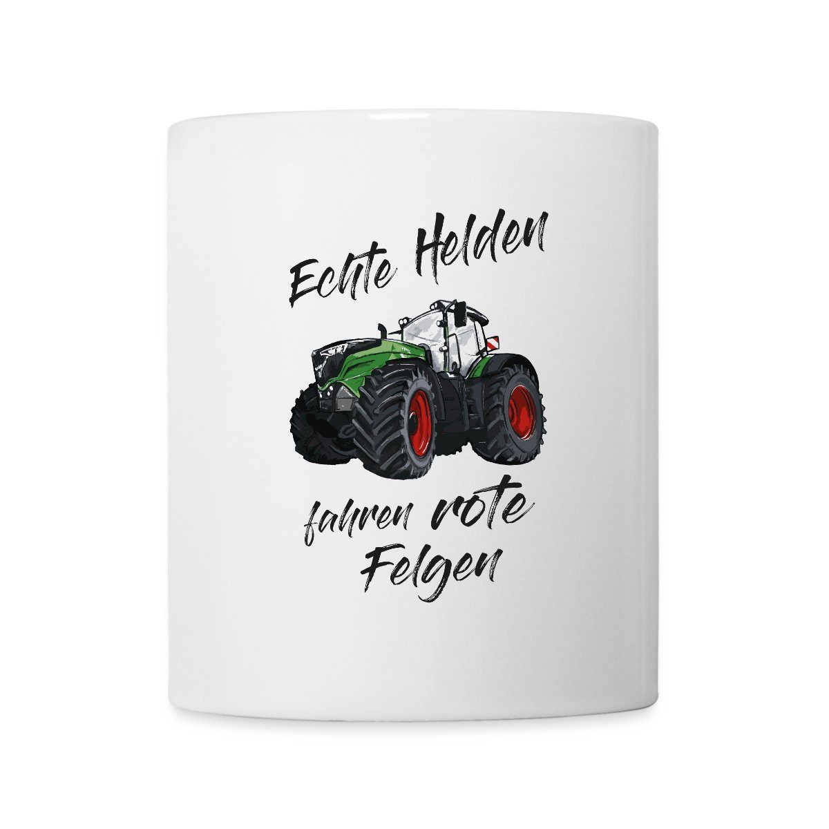 Spreadshirt Tasse Echte Helden Fahren Rote Felgen Tasse, Keramik
