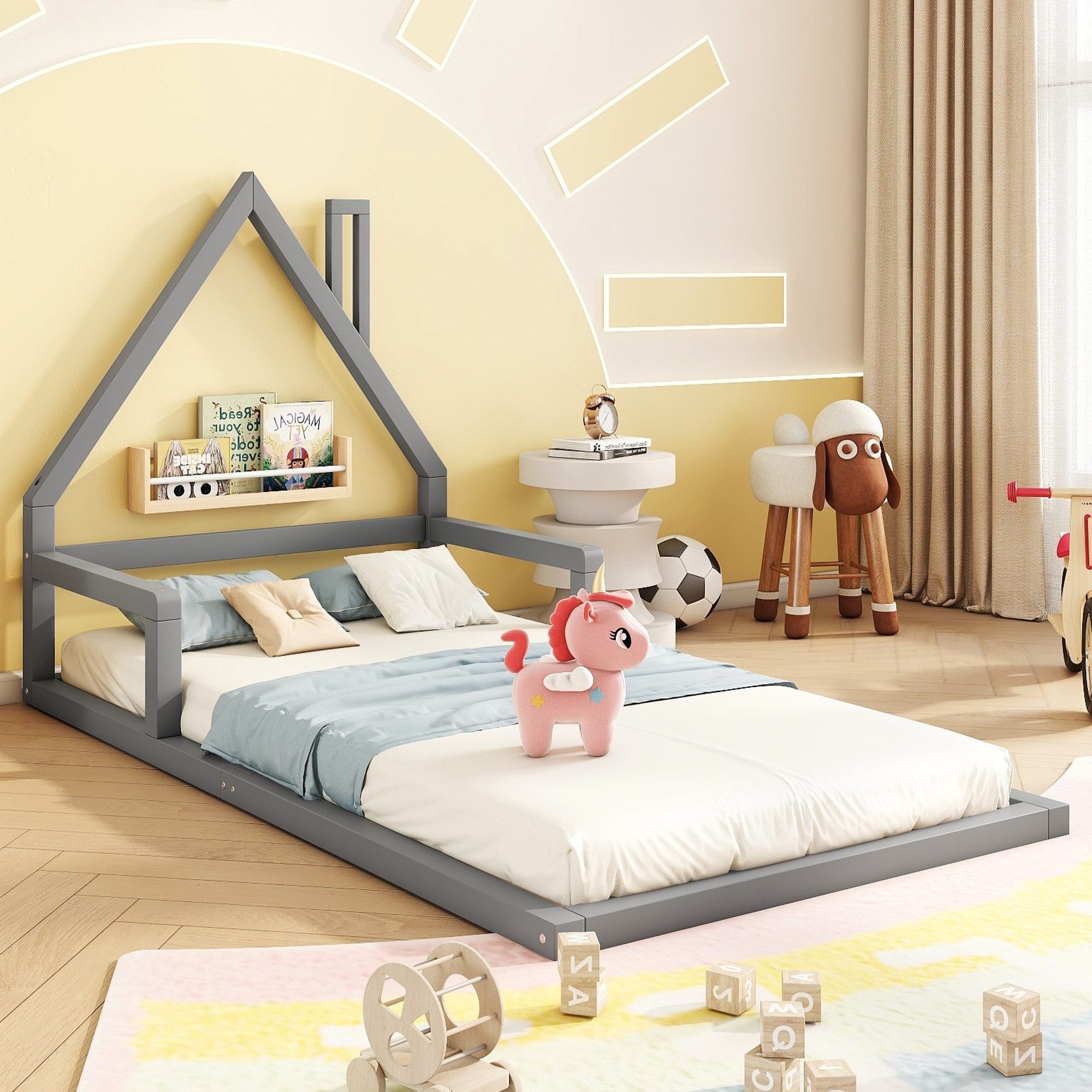 SOFTWEARY Kinderbett mit Lattenrost, 90x200 cm, günstig online kaufen