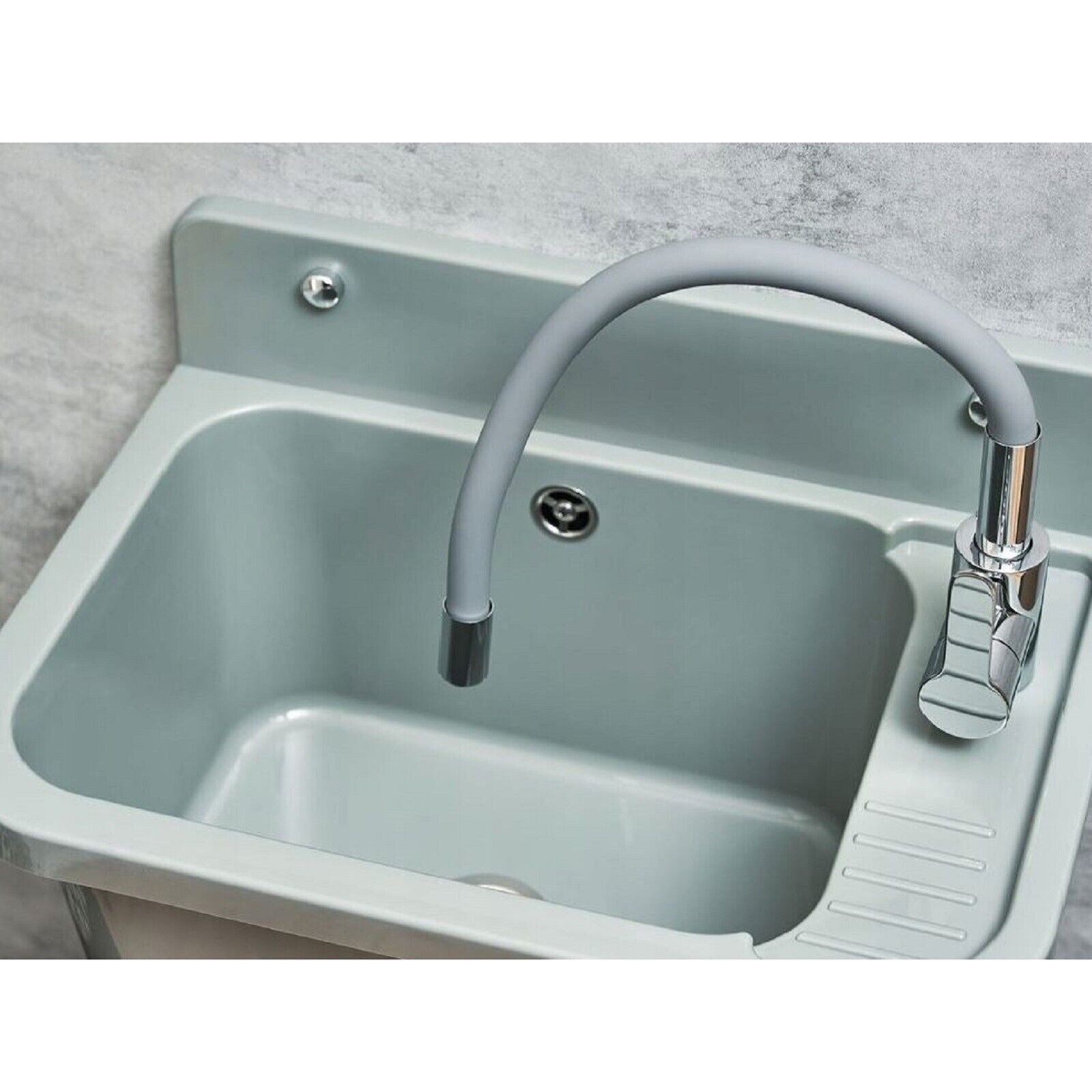 QLS Waschtischarmatur FLEX 2000 Küchenarmatur Wasserhahn Armatur Mischbatterie Brause Flexibel