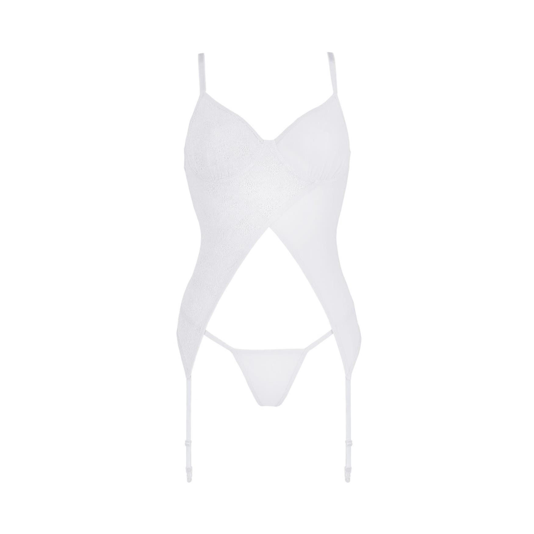 Avanua Corsage AV Adelina corset & thong white - (L/XL,S/M)