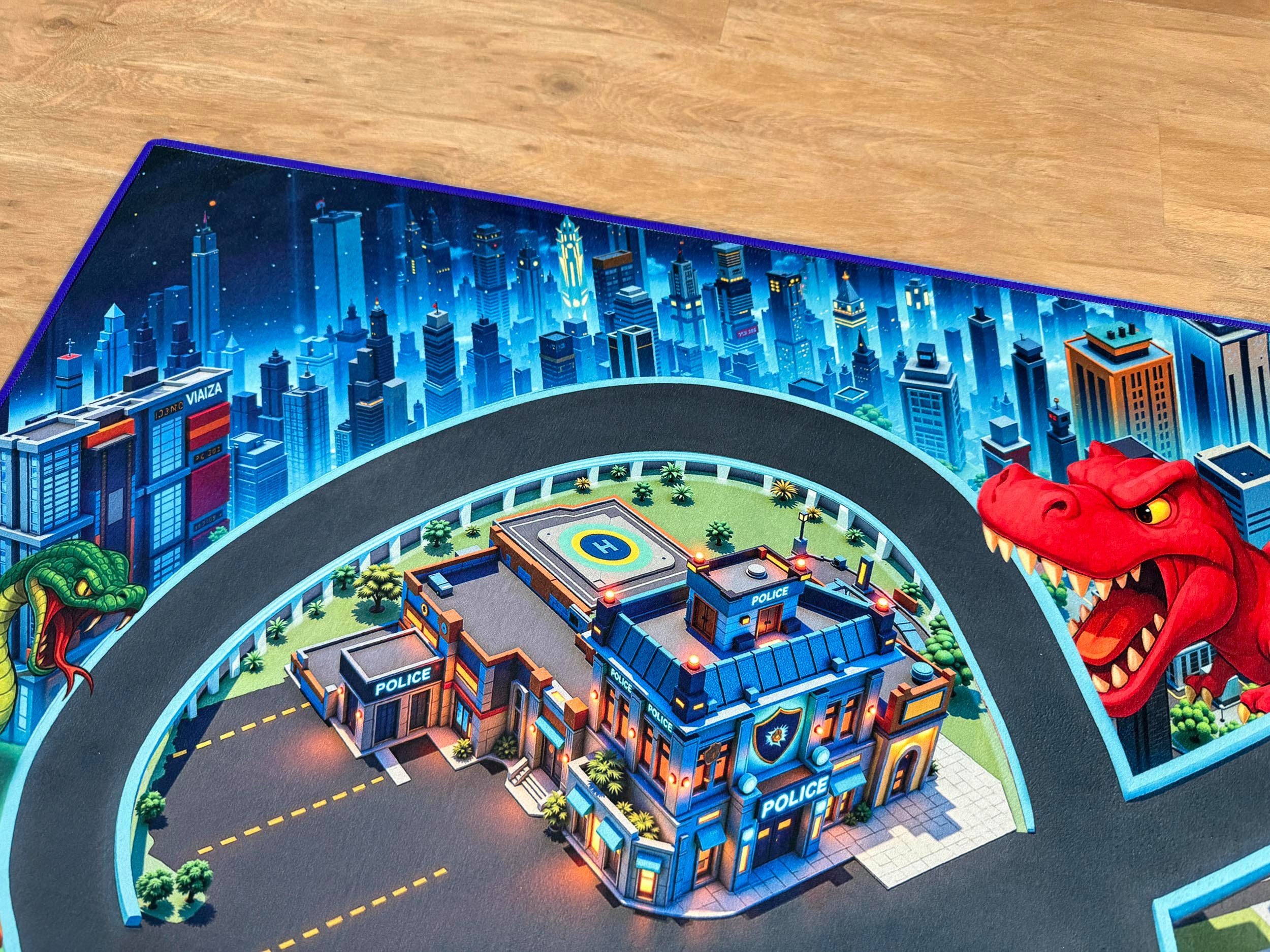 SkippiDoo Kinderteppich Straßenteppich Spielteppich Kinderzimmer Teppich günstig online kaufen