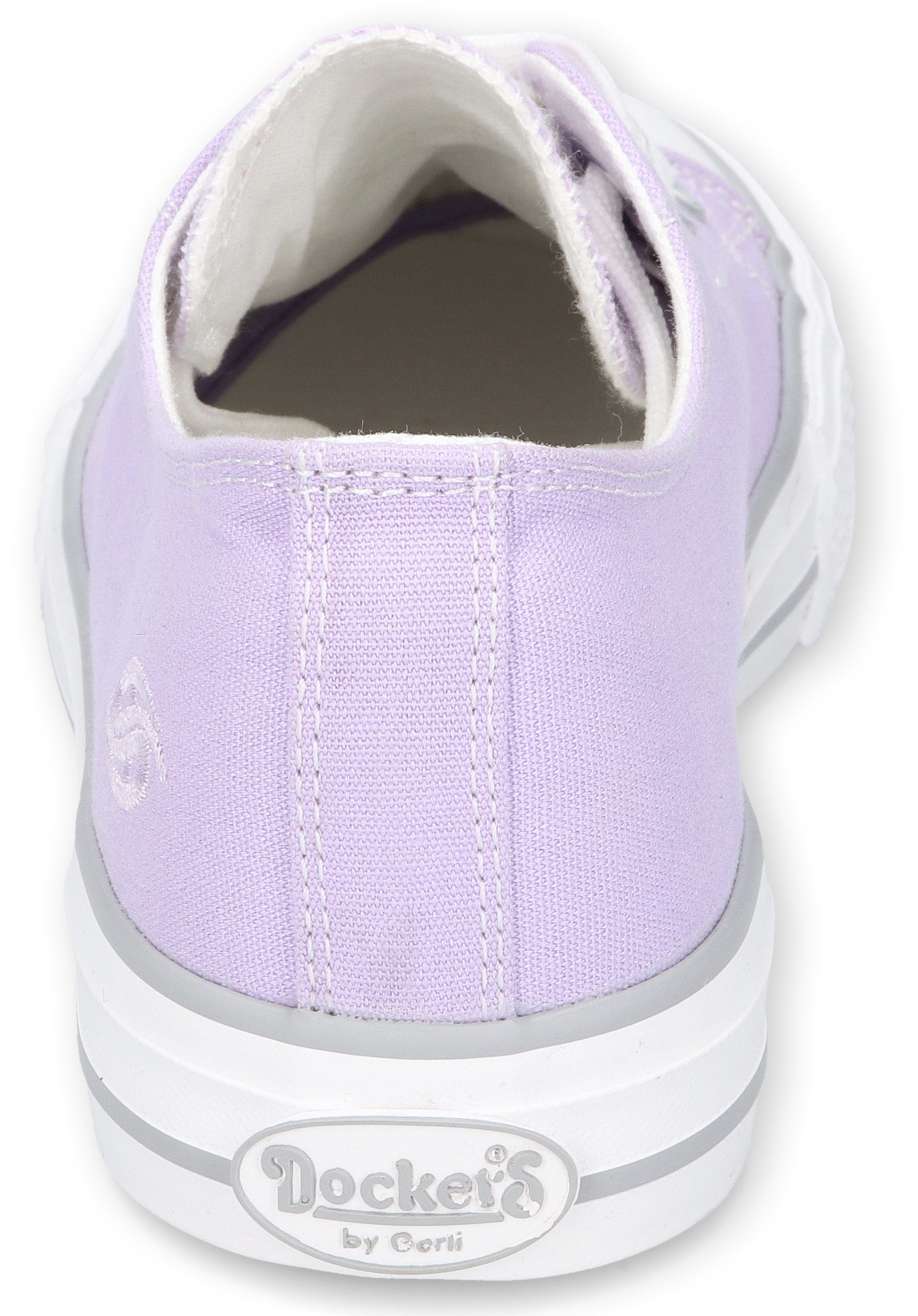 Dockers by Gerli Logo-Stickerei violett mit Sneaker dezenter