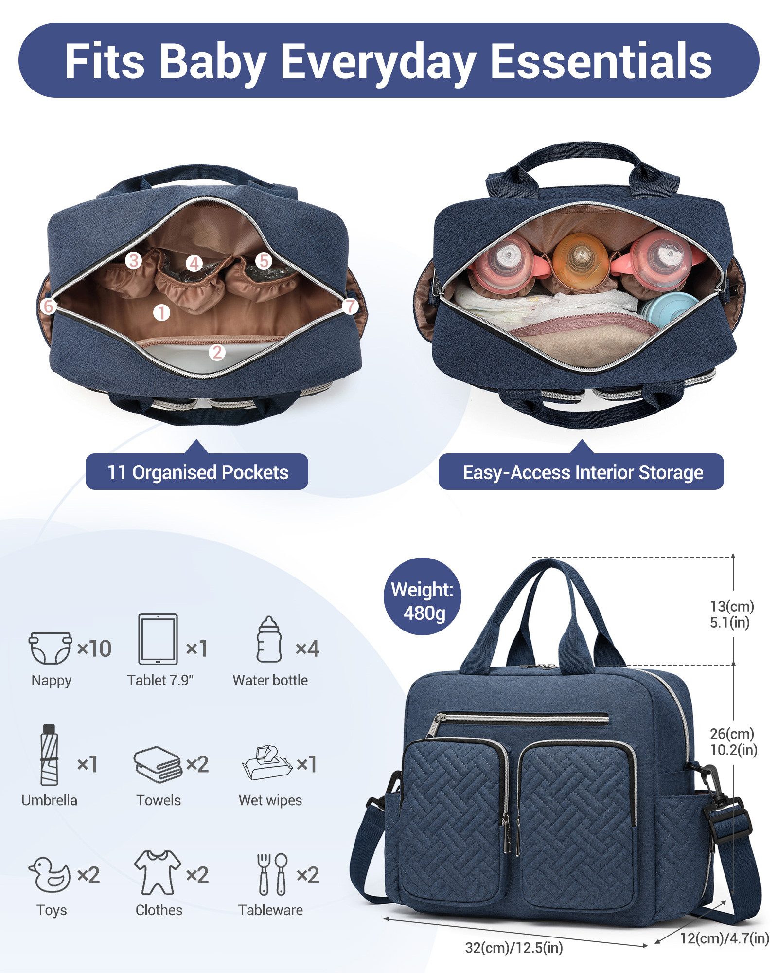 KONO Wickeltasche für Babys – Bild 2 von 5
