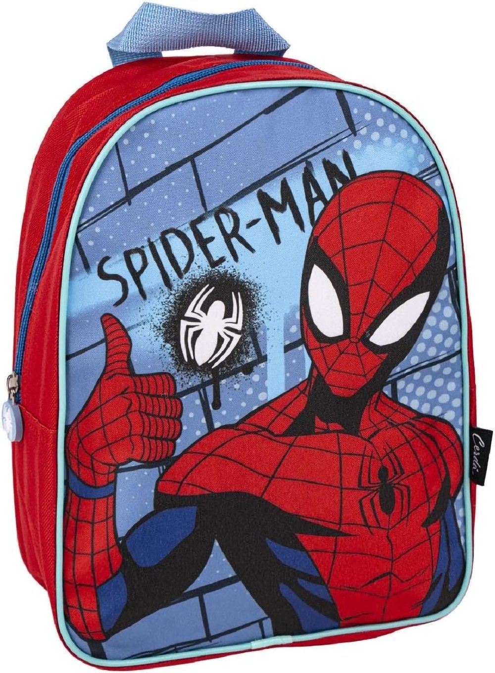 BrandMac Kindergartentasche Marvel Spider-Man Rucksack für Kinder Hero Rot Blau Kindergarten
