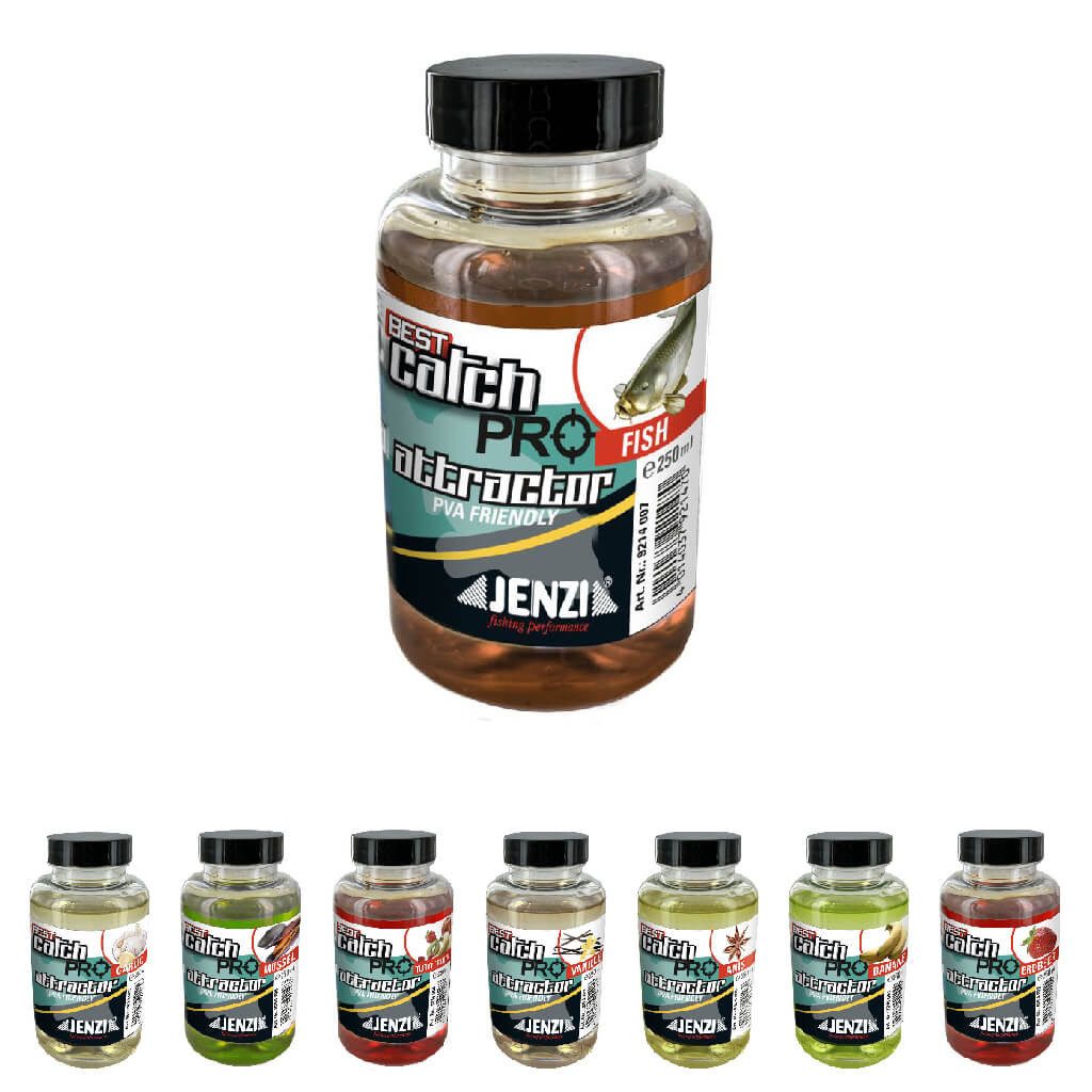 Jenzi Fischlockstoff Jenzi Best Catch Attractor Lockstoff 250ml, Inhalt: 250ml, Vielseitig einsetzbar als Köderdip oder Futterzusatz, Erhältlich in 8 verlockenden Geschmacksrichtungen