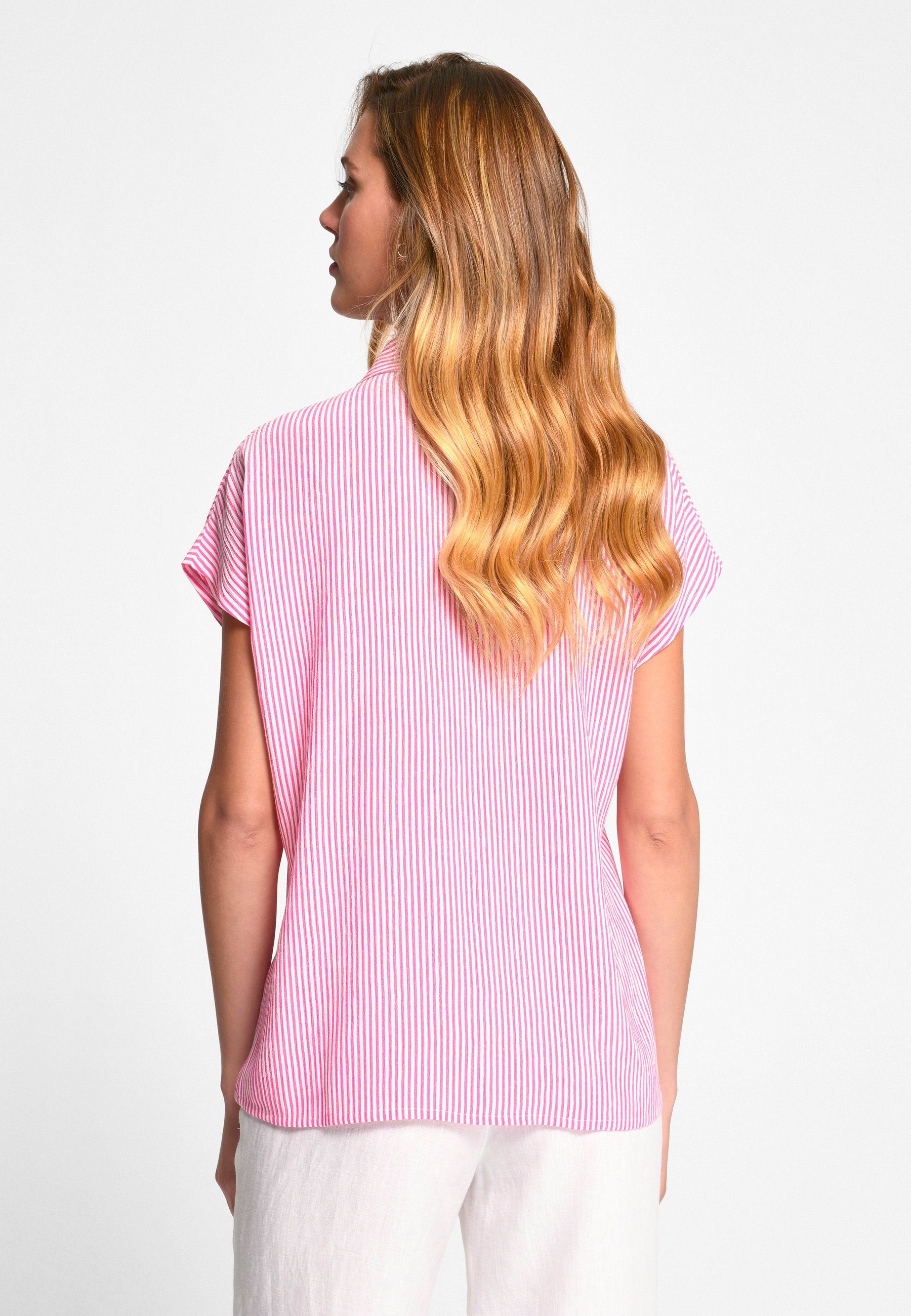 pink Peter Hahn Viscose Klassische Bluse