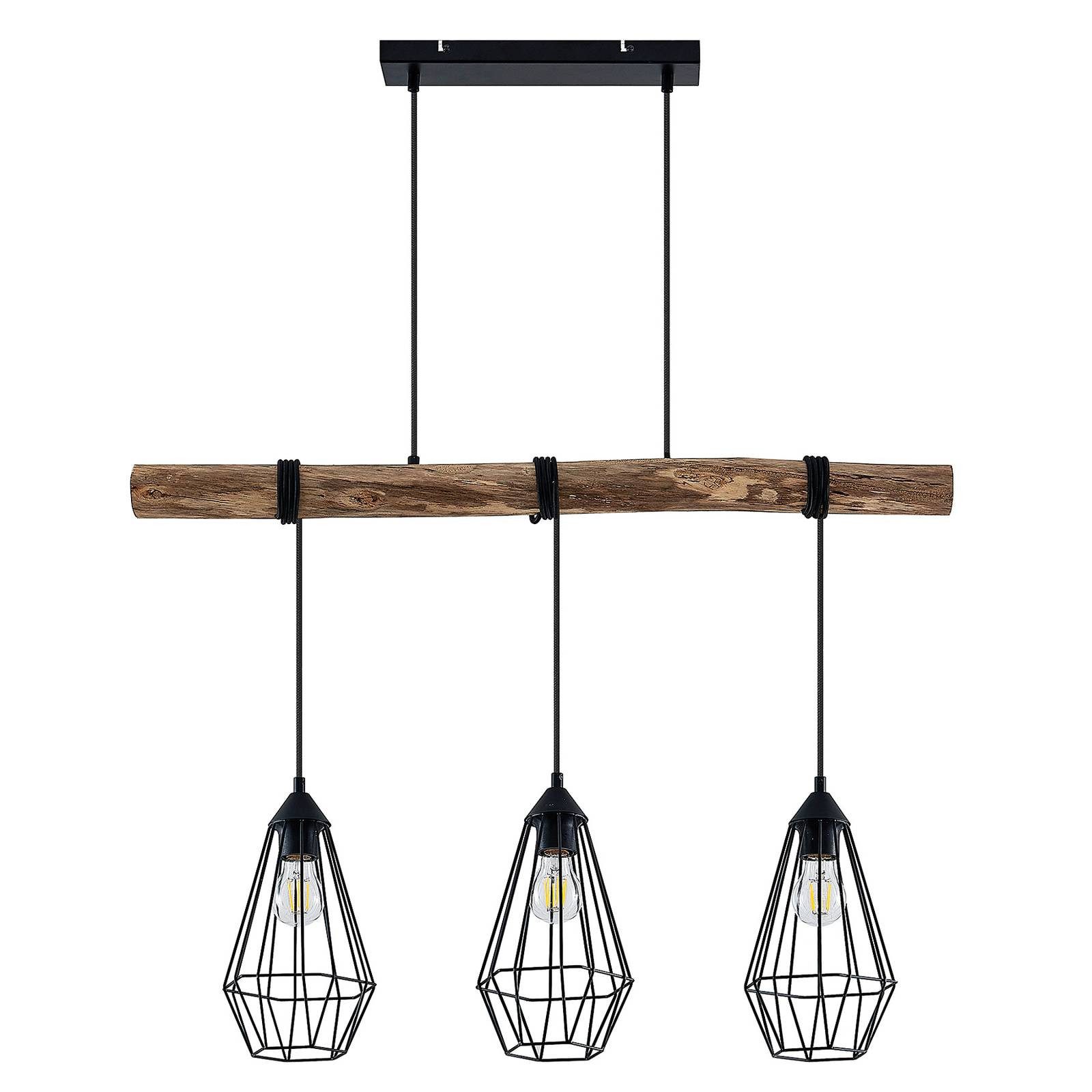 Lindby Hängeleuchte Eldarion, Metall IP20, 3 x 60 W