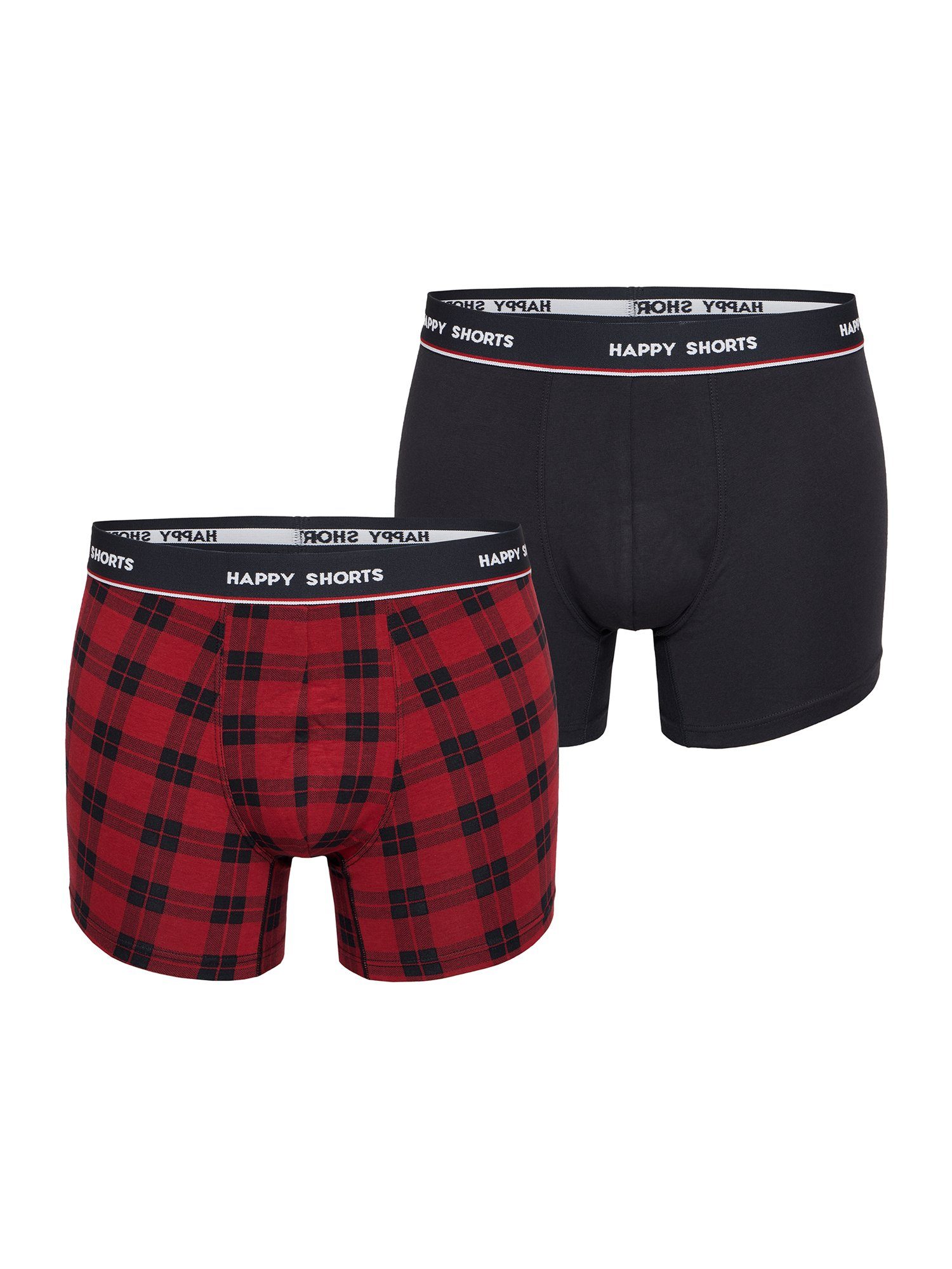 Retro Retro-shorts Pants HAPPY SHORTS (2-St) Trunks Check unterhose Retro-Boxer