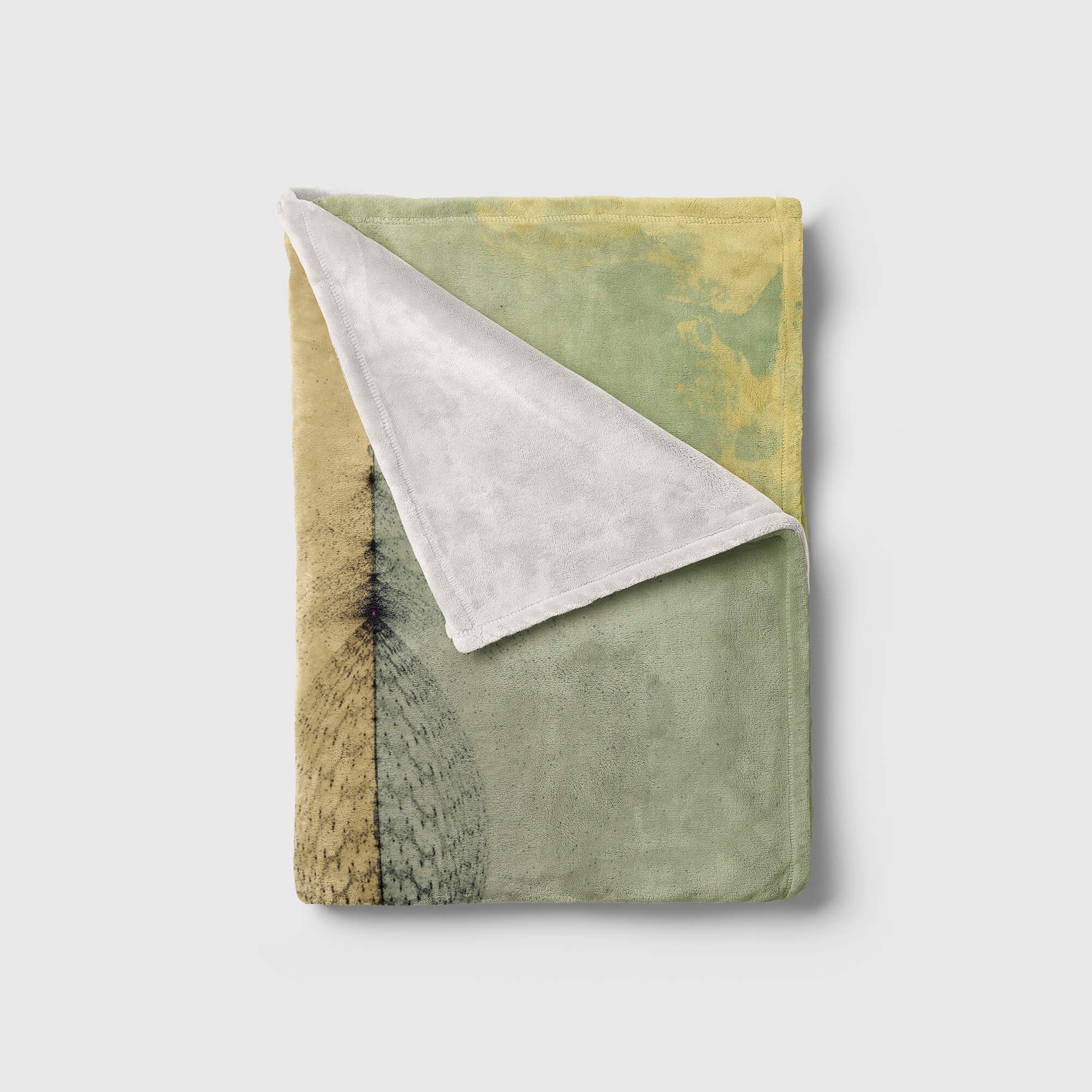 Strandhandtuch abstrakten (1-St), Handtuch Motiv, mit Saunatuch Art Enigma Sinus Handtücher Kuscheldecke Baumwolle-Polyester-Mix Handtuch