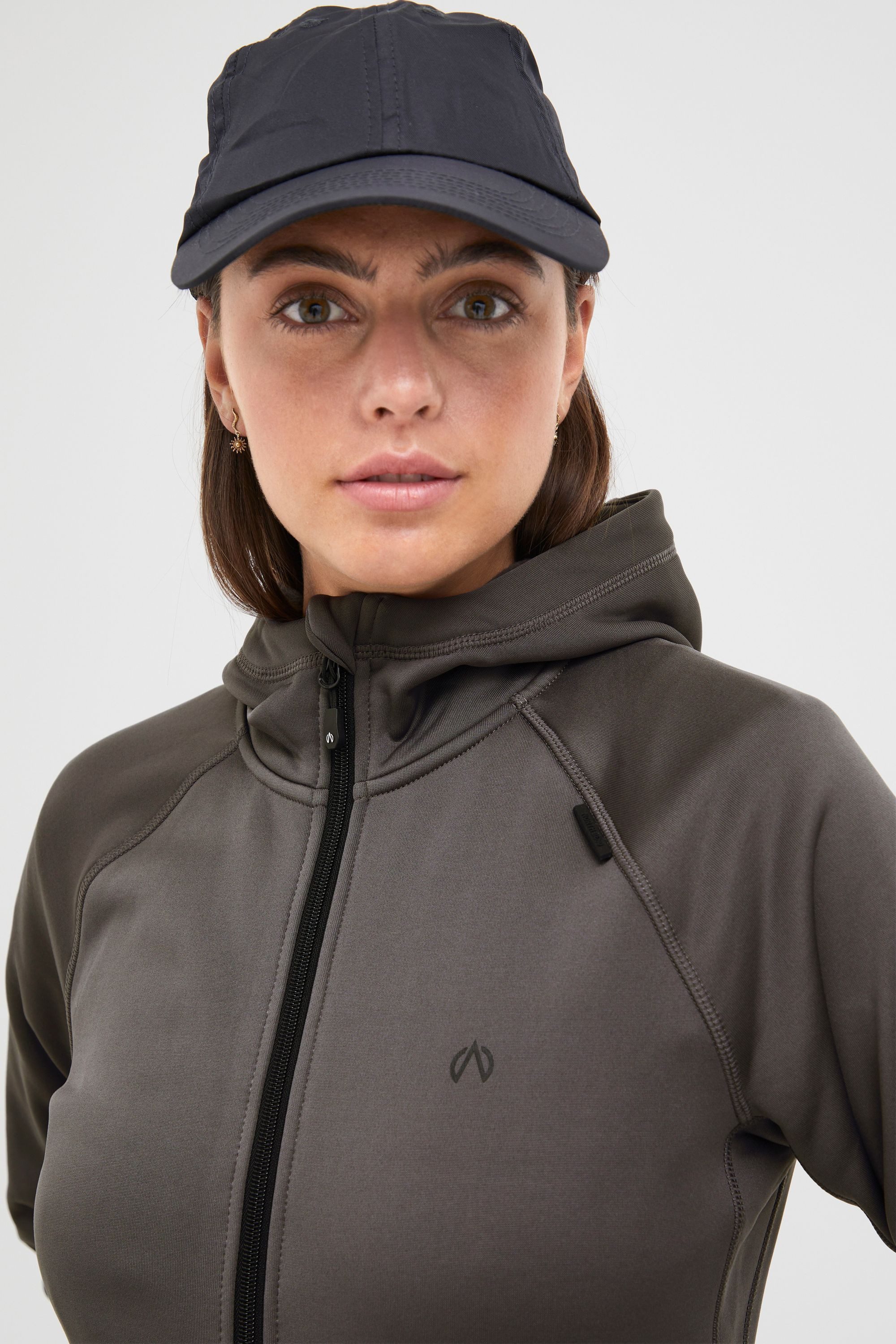 North Bend Fleecejacke NBBerta W Sportliche Fleecejacke mit Kapuze