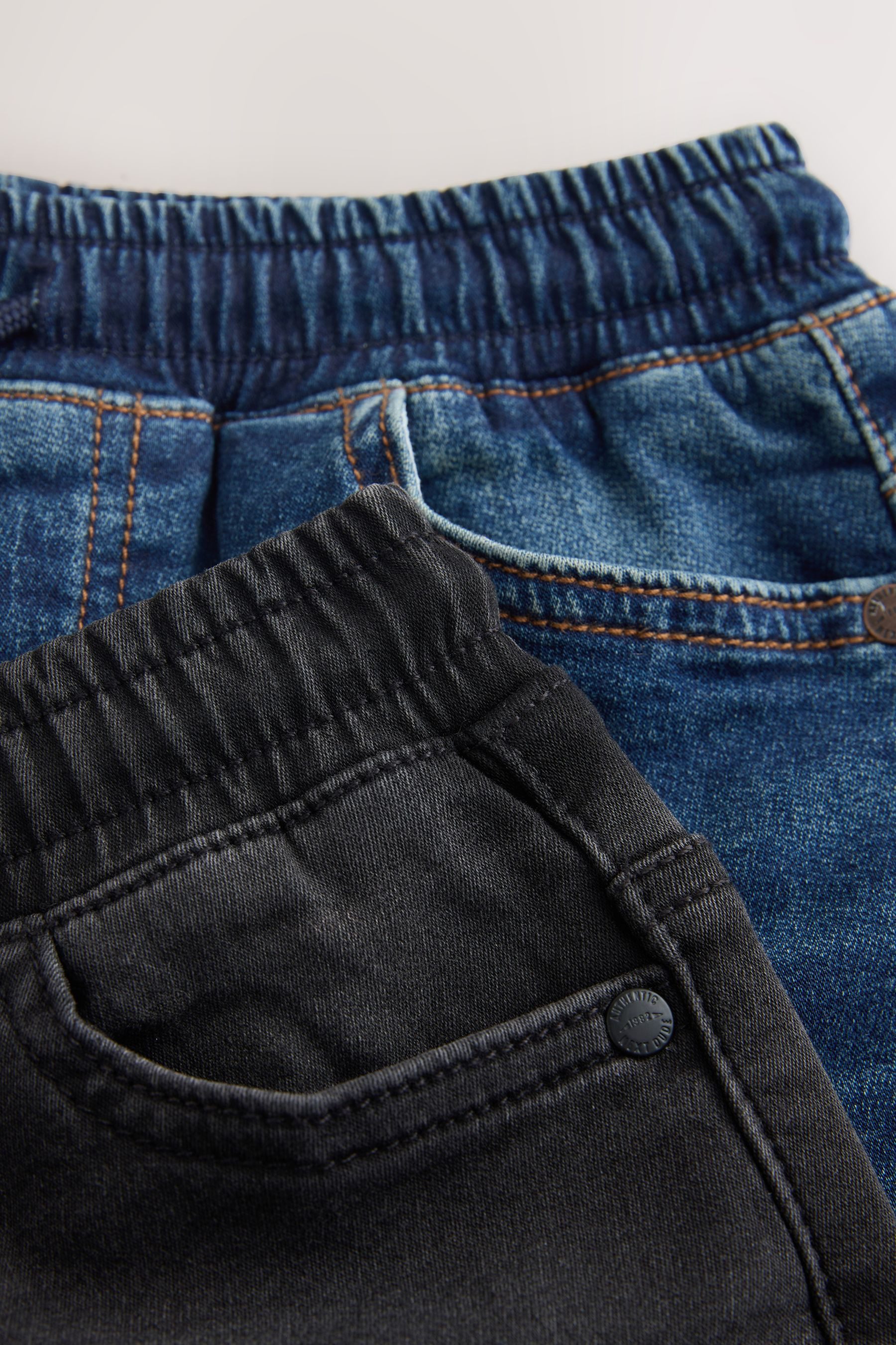 Next Loose-fit-Jeans 2er-Pack Loose Fit Stretch-Jeans mit Elastikbund (2-tlg) – Bild 5 von 5