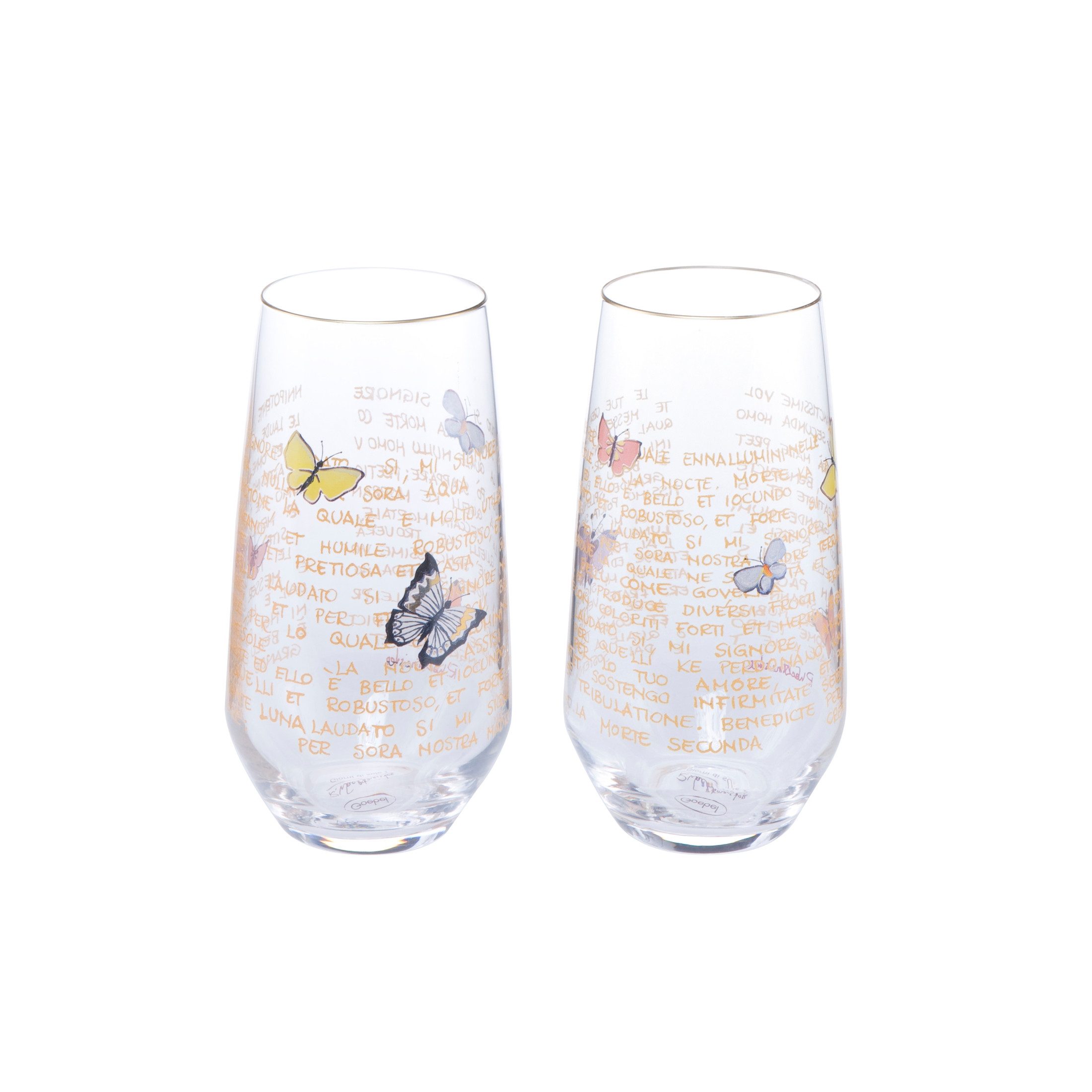 Goebel Glas Goebel Rosina Wachtmeister 'Giorni di sole - Gläser. Set 2 Stück' !