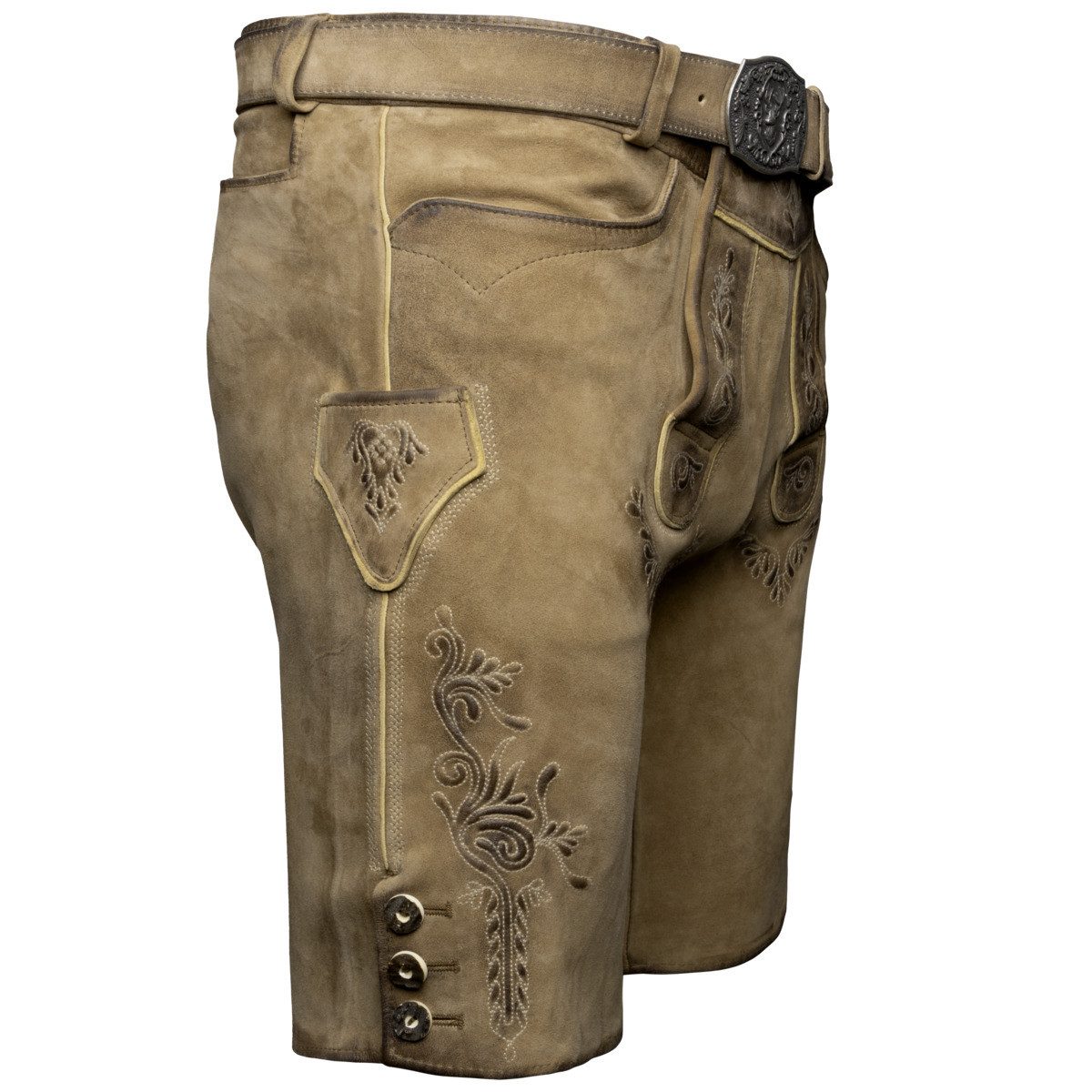 Maddox Trachtenlederhose Hopfensee Herren (1-tlg) Trachtenlederhose, Trachtenhose, Bayerische Lederhose, Oktoberfest