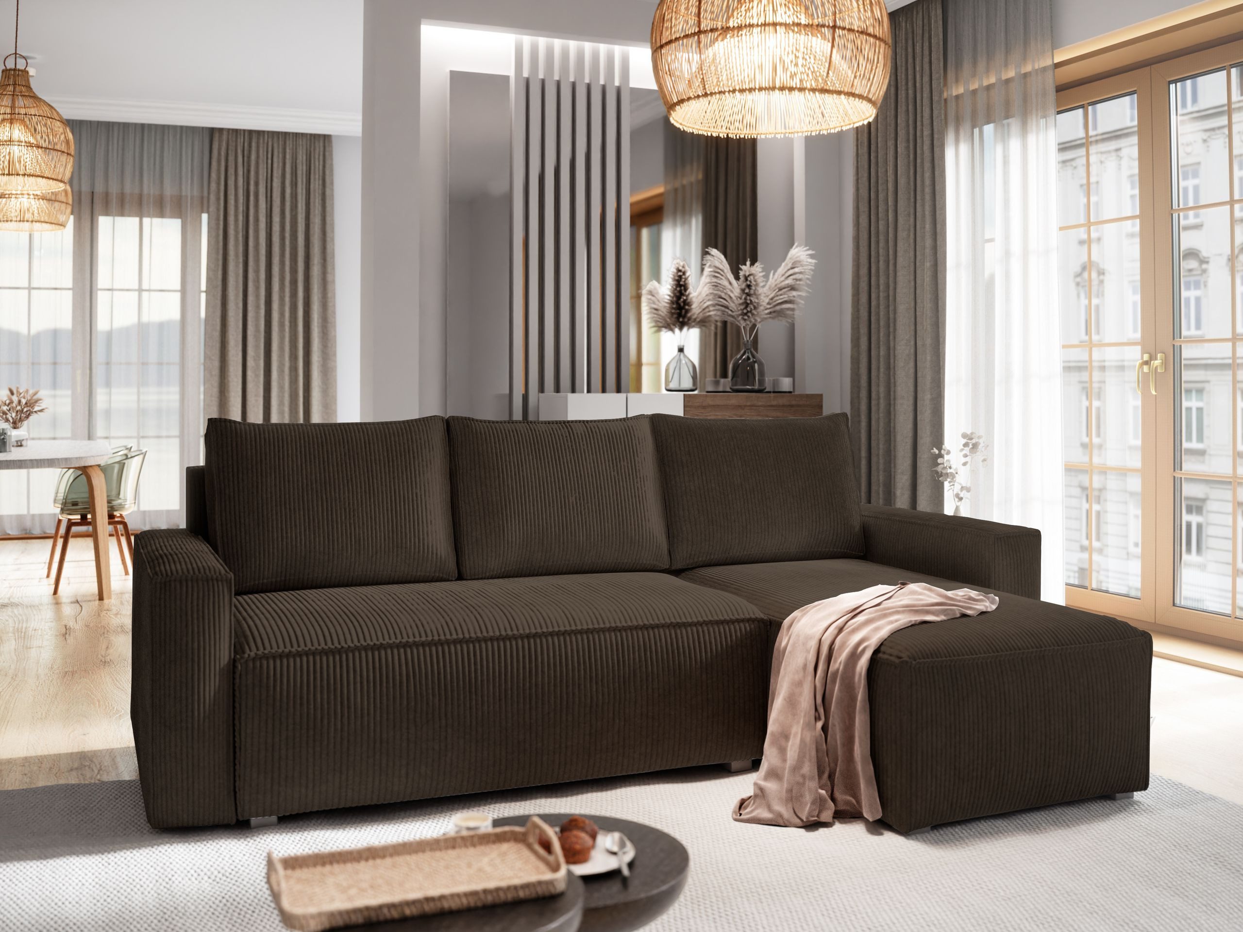 Masseno Ecksofa POTARO mit Schlaffunktion L-Form, günstig online kaufen