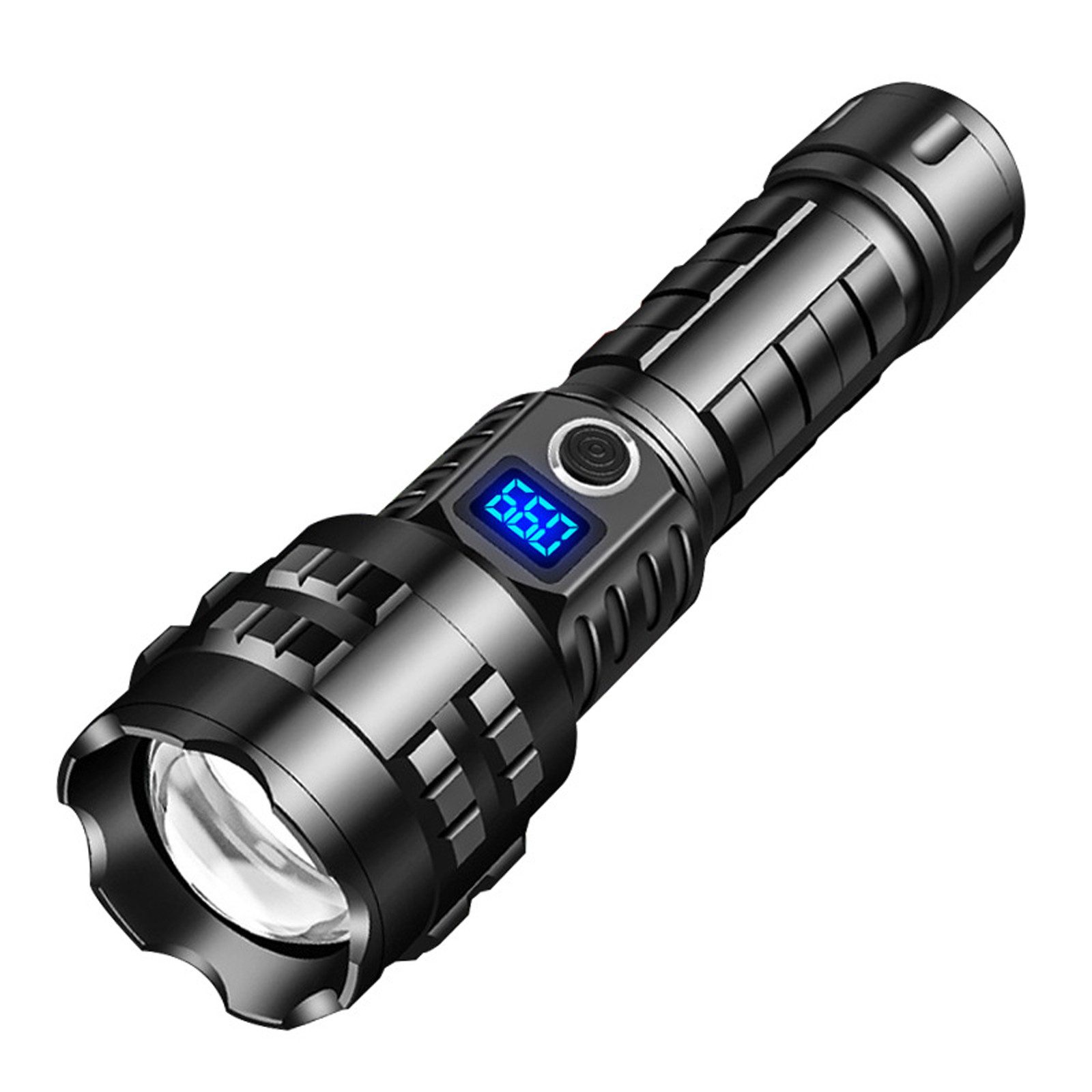 LED Taschenlampe Akku LED Taktische Taschenlampen Handlampe 1300 Lumen Superhell Stark