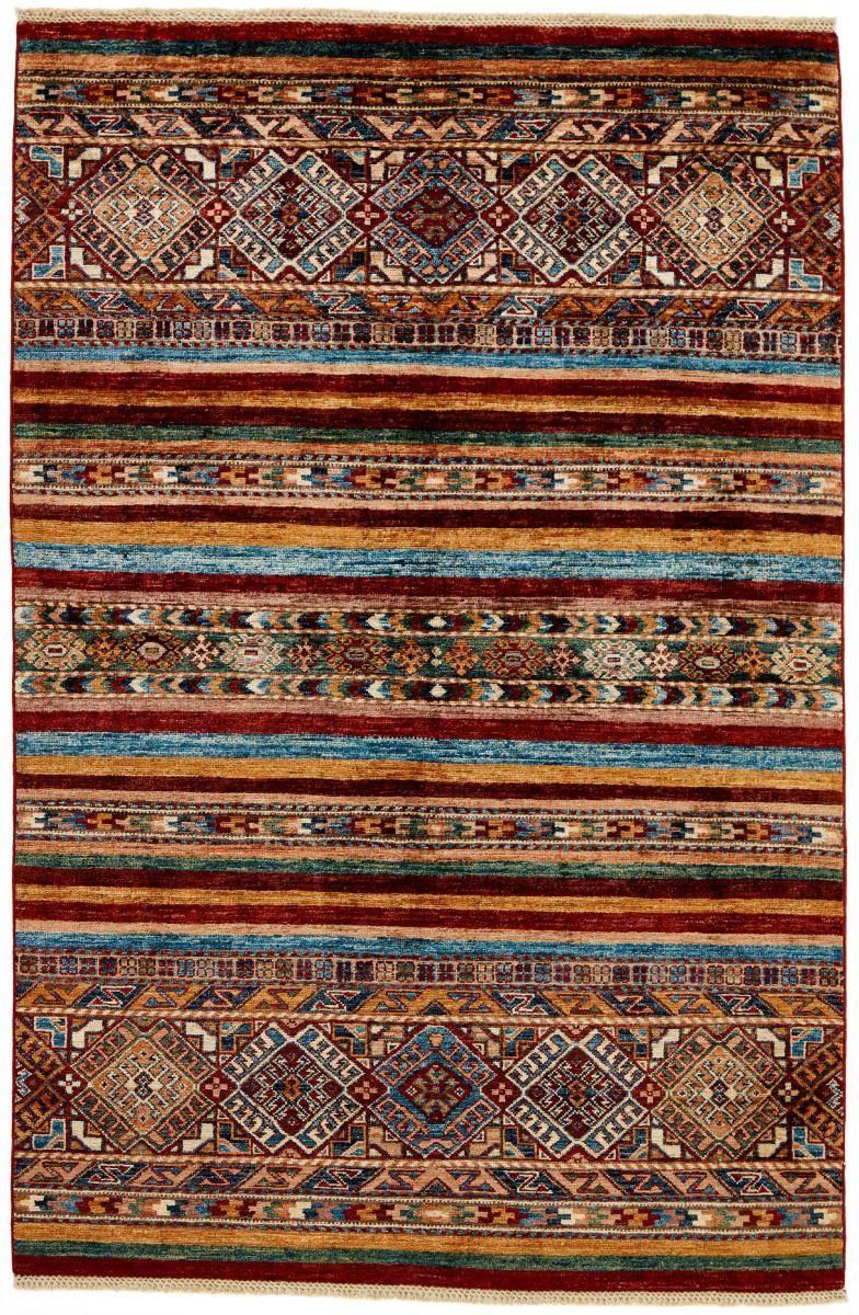 Orientteppich Arijana Shaal 126x193 Handgeknüpfter Orientteppich, Nain Trading, rechteckig, Höhe: 5 mm