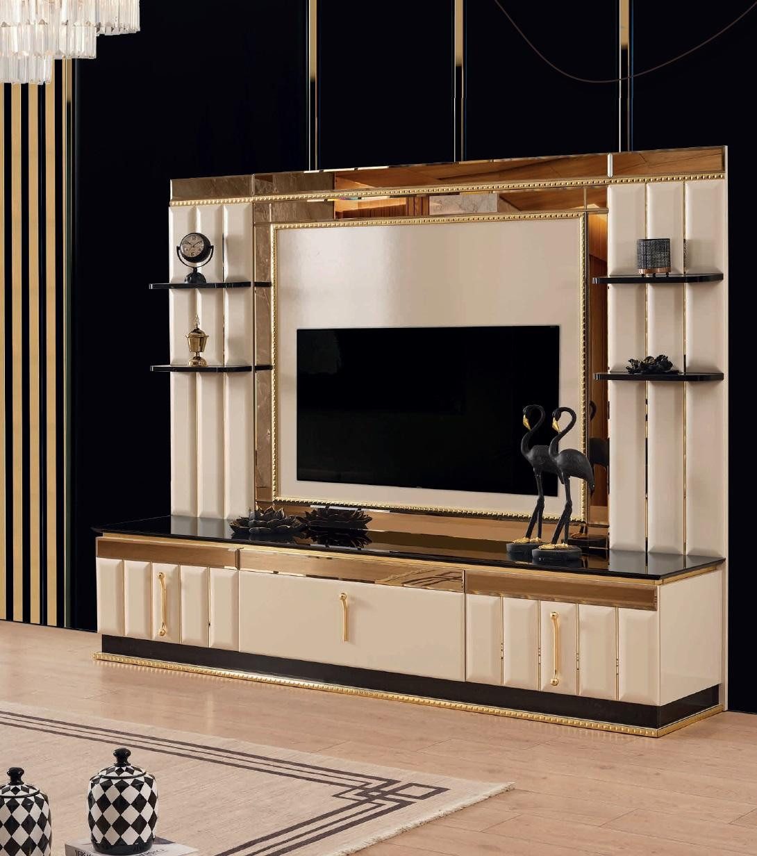 Xlmoebel Wohnwand Stilvoller Wohnzimmerschrank & Sideboard Sofort, (1-St), Hergestellt in Europa
