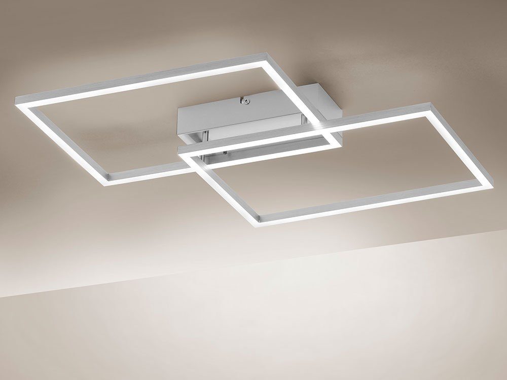 Decken Watt Leuchten LED Strahler Deckenleuchte, Design Wohn - Ess silber FERNBEDIENUNG LED etc-shop Tageslicht 30