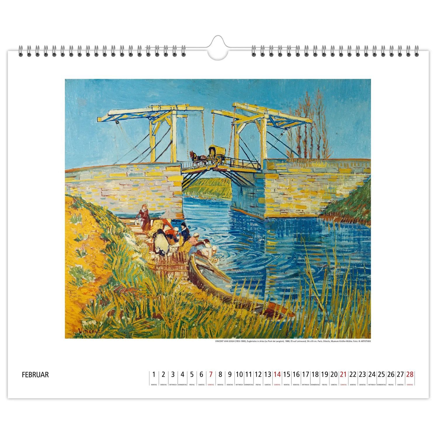 Lingen Wandkalender Kunstkalender 2027: Berühmte Meisterwerke der klassischen Moderne – Bild 3 von 4