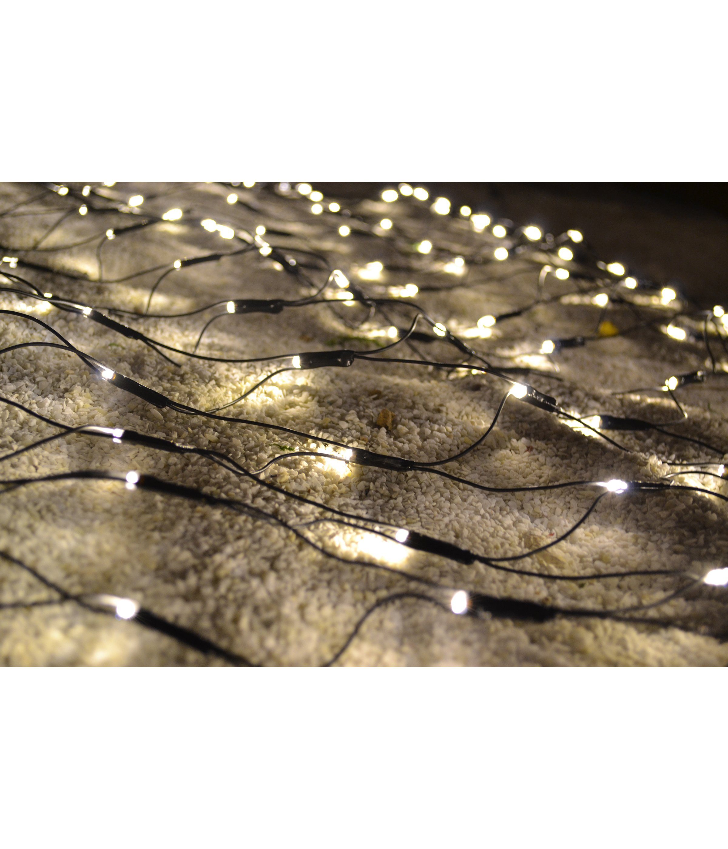 Dehner LED-Lichterkette LED Lichternetz, 100 LEDs, 200 x 200 cm, warmweiß, günstig online kaufen