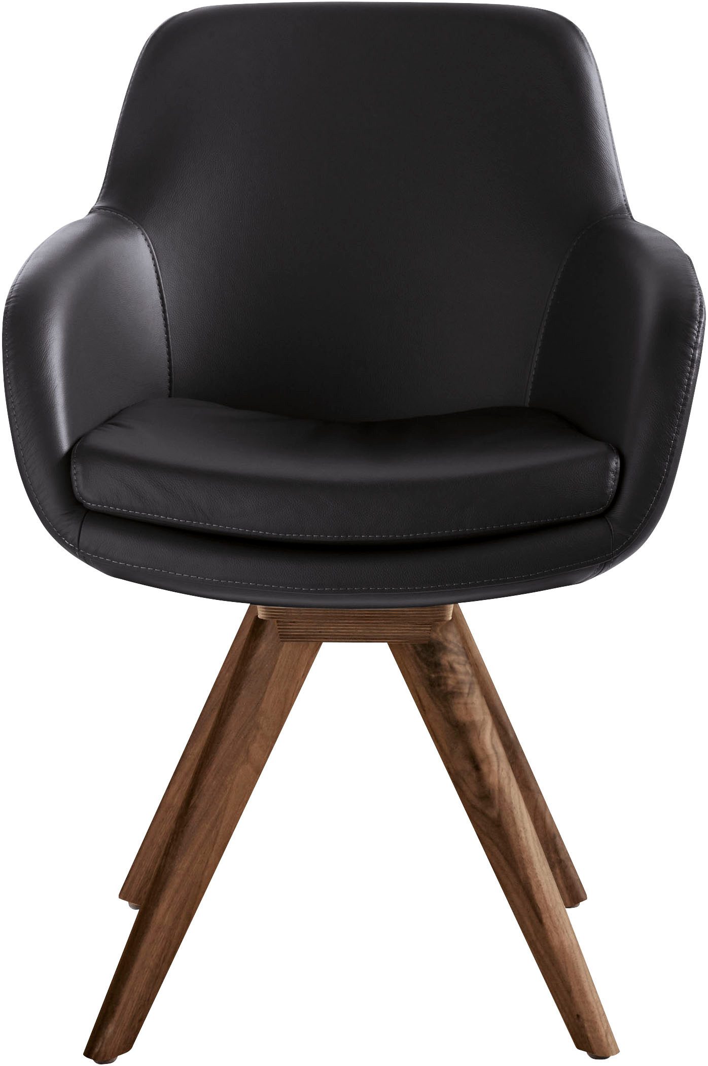 Musterring Esszimmerstuhl Tavia (Set, 2 St), Stativgestell Wildnussbaum, Drehfunktion optional, diverse Цвета(ов)