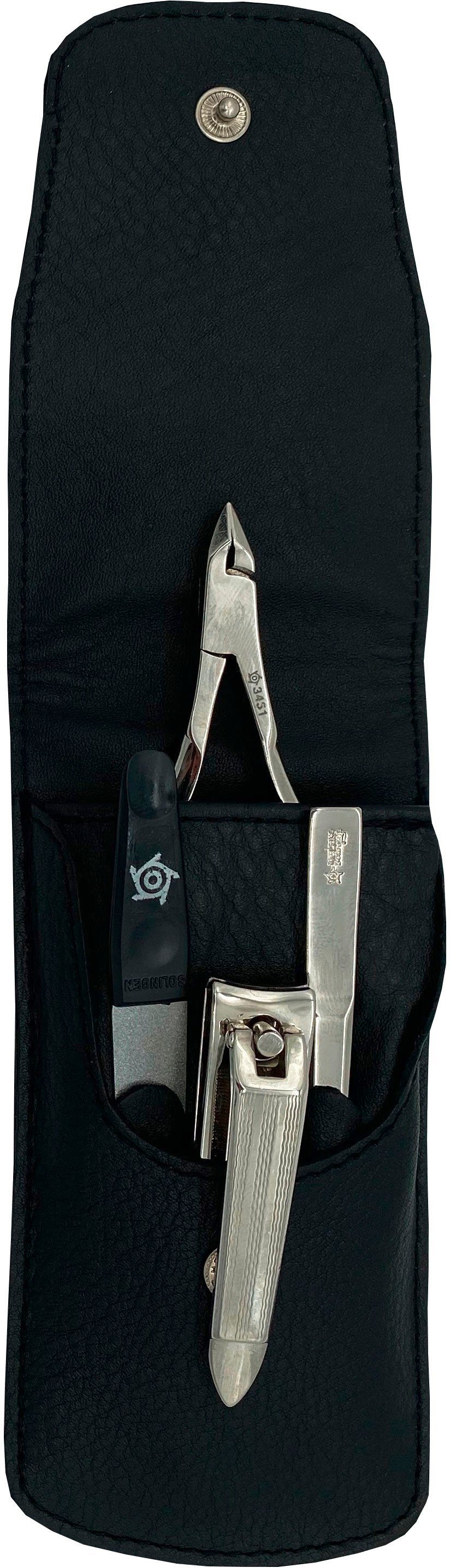 PFEILRING Maniküre-Etui, 4 tlg., Nappaleder