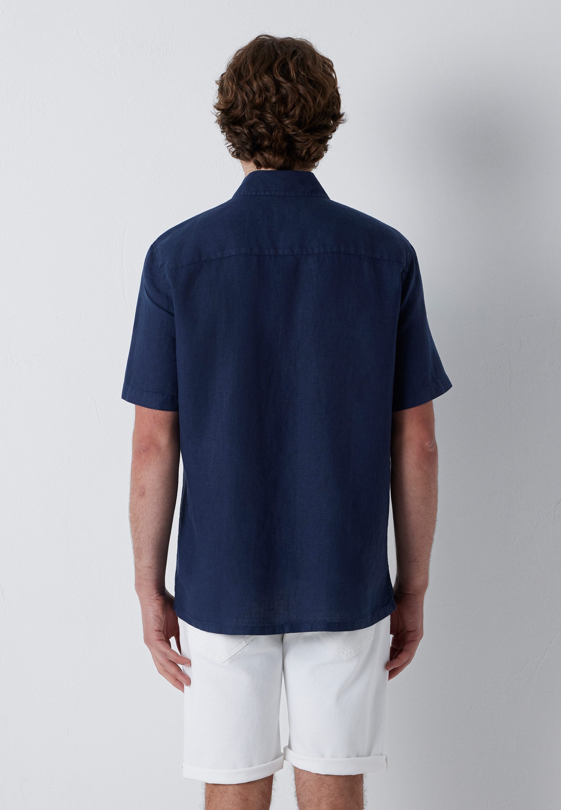 Mavi Kurzarmhemd SHORT SLEEVE SHIRT Leinenhemd mit Tasche – Bild 4 von 5