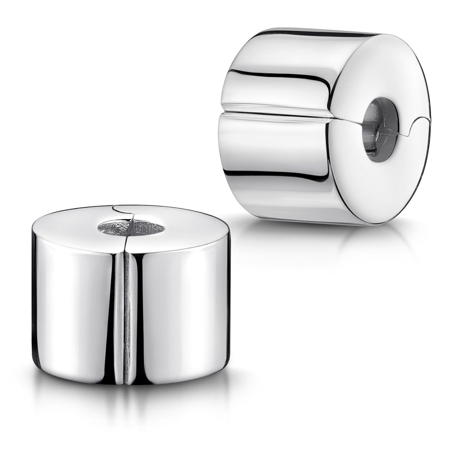 Materia Bead Stopper Clip Gewinde ohne Verzierung 705, 925 Sterling Silber