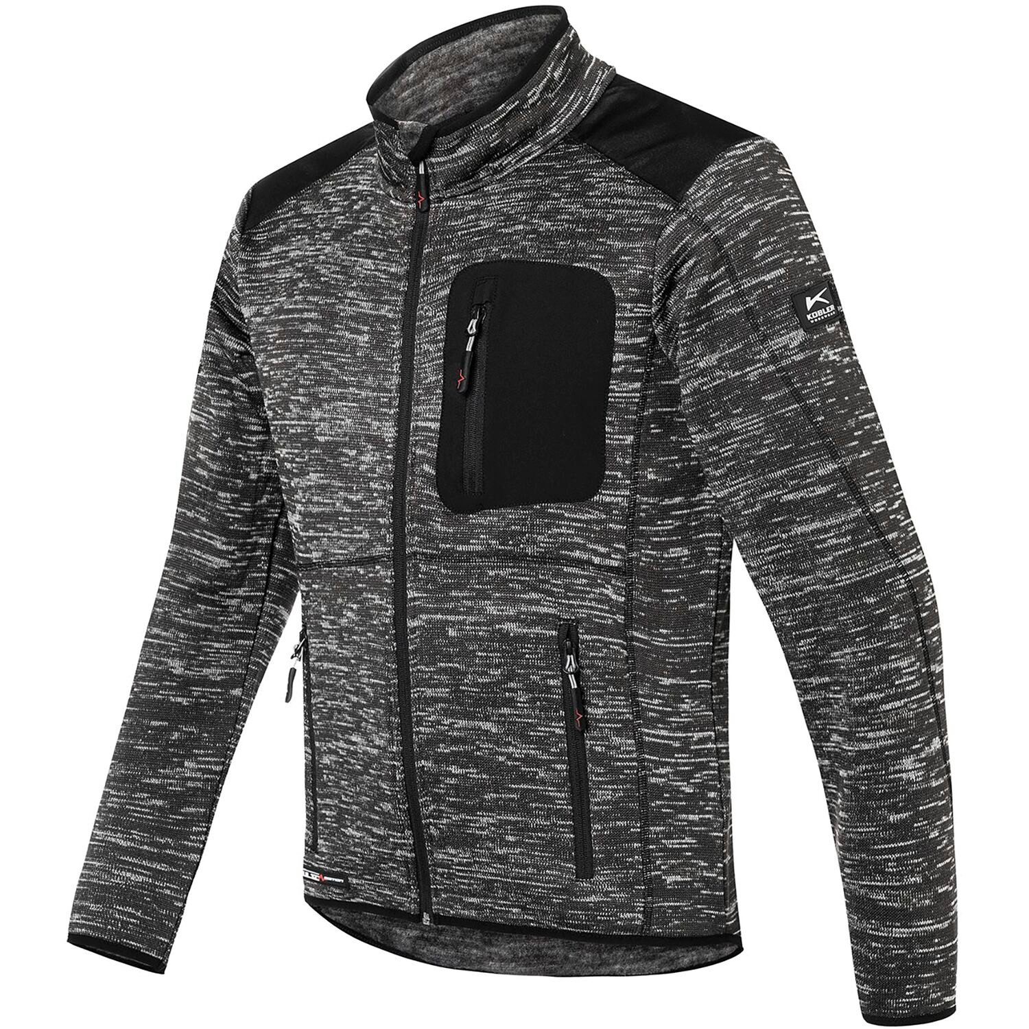 Kübler Arbeitsjacke robuste Arbeitsjacke Jacke Workwear Strickjacke anthrazit/schwarz