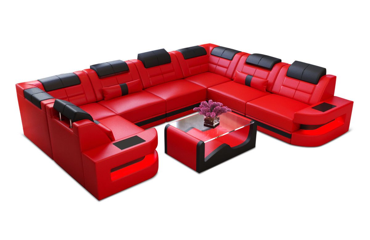 Sofa Dreams Wohnlandschaft Ledersofa Como U günstig online kaufen