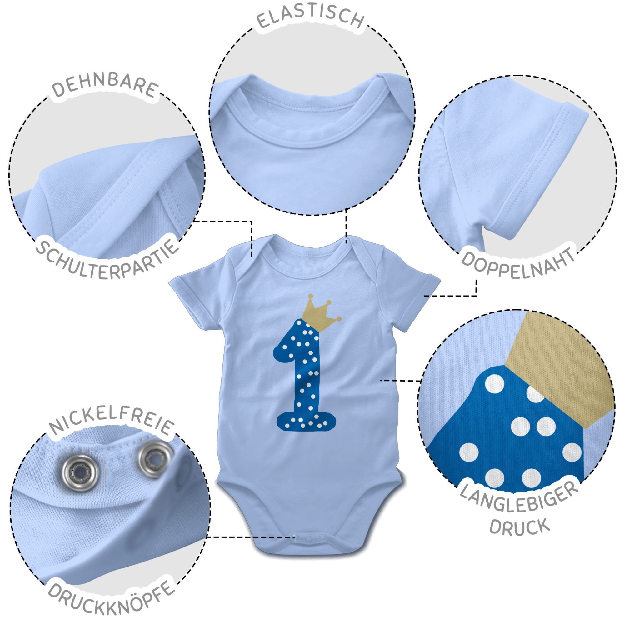 Shirtracer Shirtbody Erster Geburtstag 1. Geburtstag – Bild 5 von 5