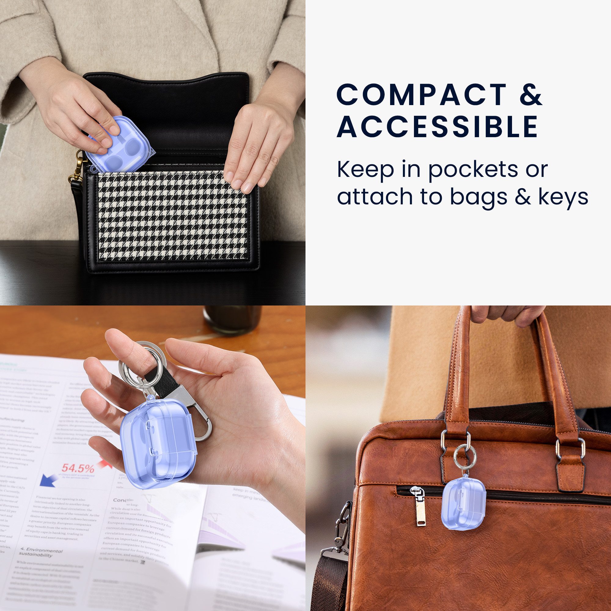 kwmobile Kopfhörer-Schutzhülle Kopfhörer Case fürSamsung Galaxy Buds 4 / Galaxy Buds 4 Pro Hülle, Headphones TPU Cover mit Standfunktion und Sicherheitsverschlu – Bild 5 von 5