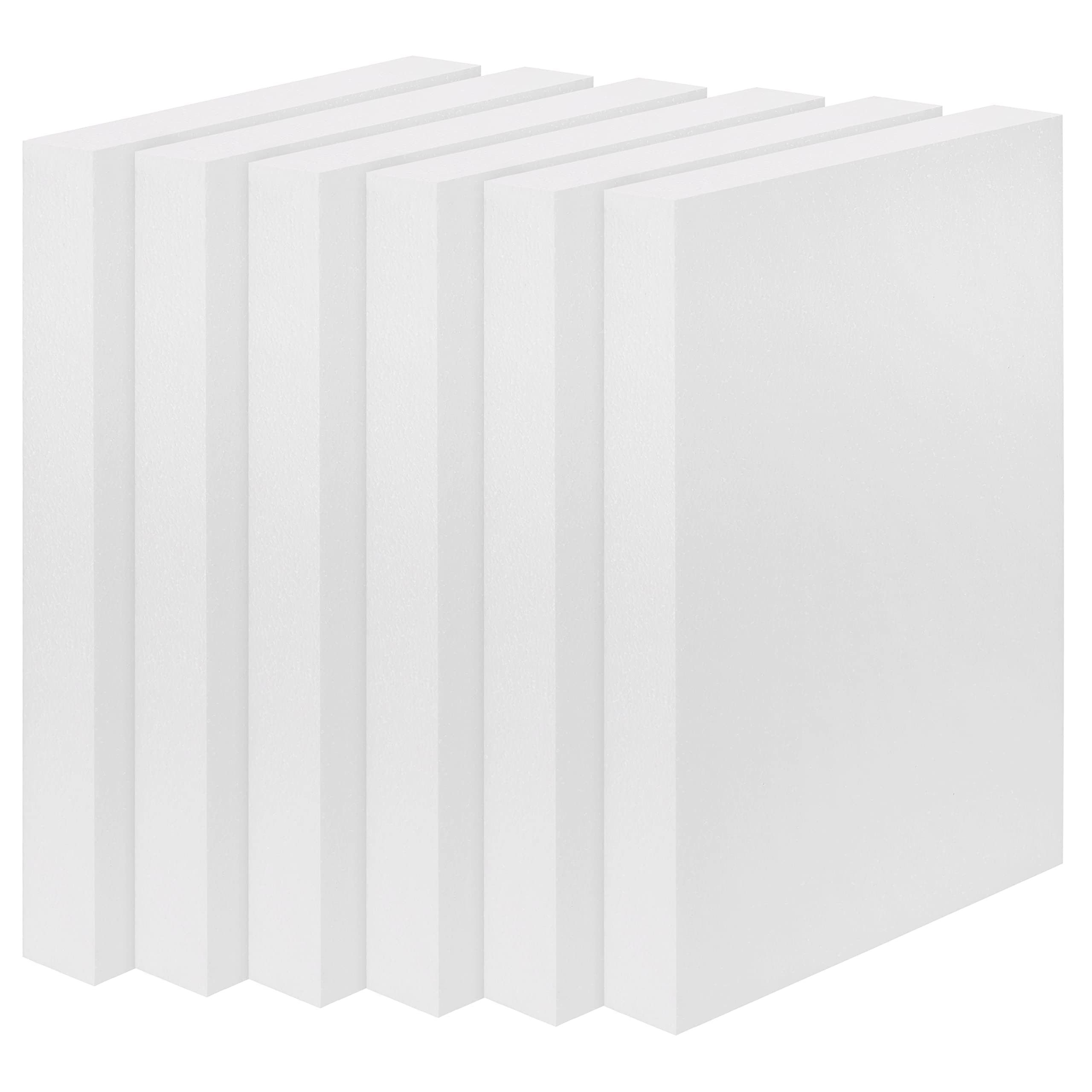 Belle Vous Streudeko Polystyrolplatten (6er Set) 30x15x2,5cm, Polystyrol Platten (6er Pack) 30x15x2,5cm