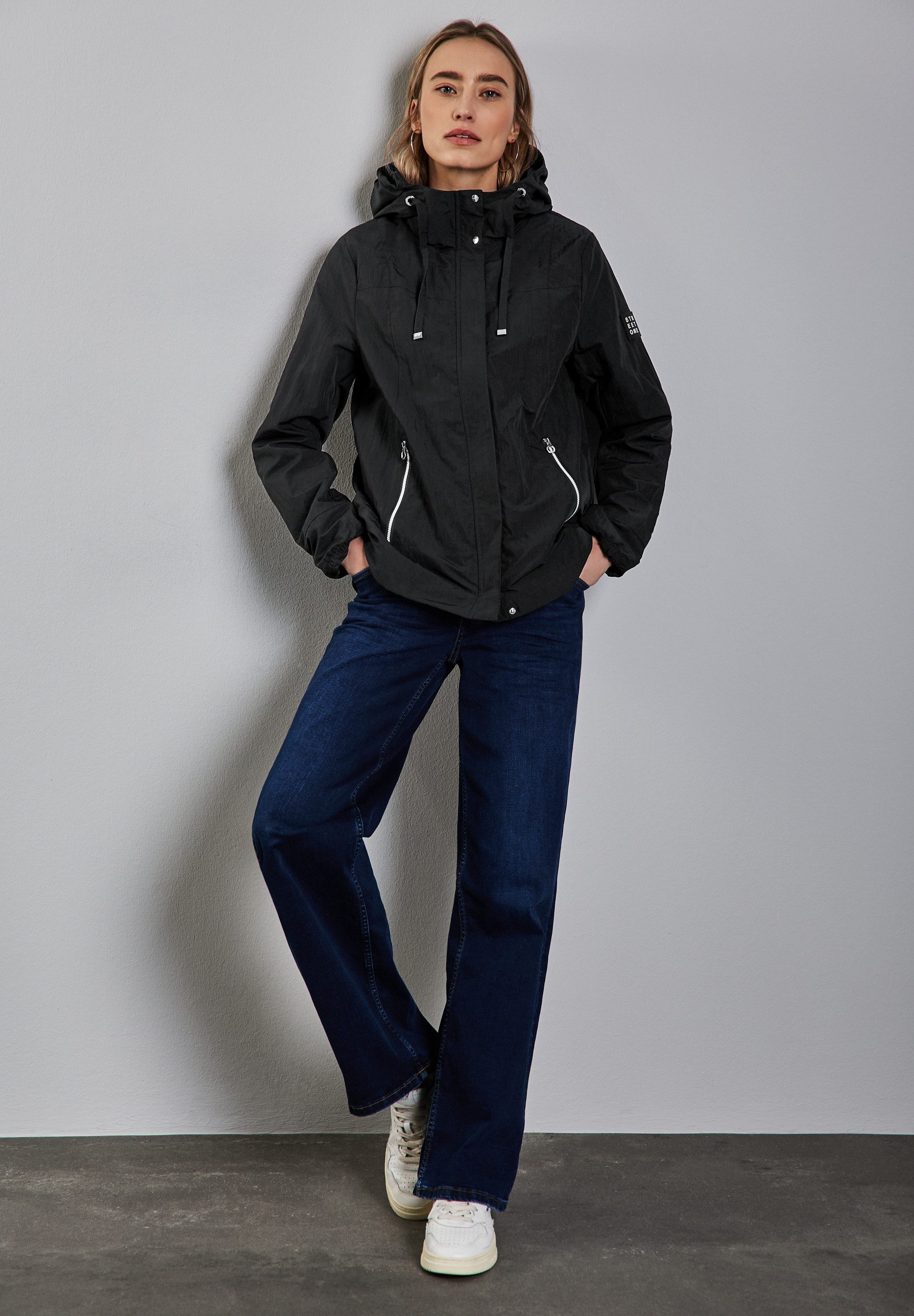 STREET ONE Kurzjacke mit Kapuze mit Tunnelzugband günstig online kaufen