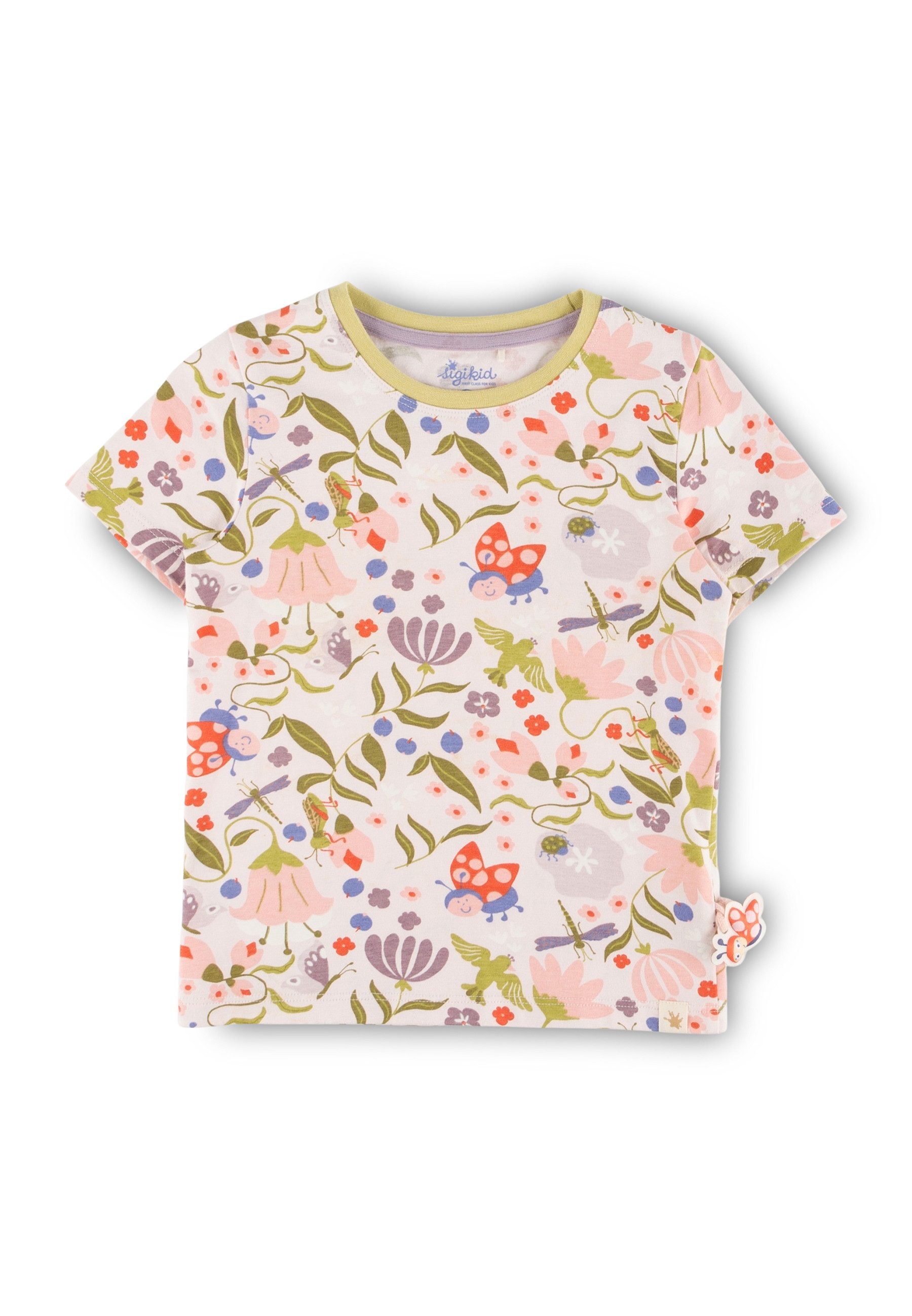 T-Shirt T-Shirt happy ladybug für Kinder Mädchen