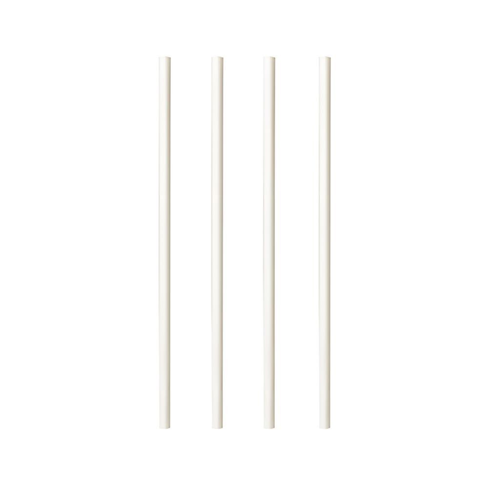 PAPSTAR Trinkhalme Trinkhalme, Papier pure Ø 6 mm, 20 cm weiss 1000 Stk