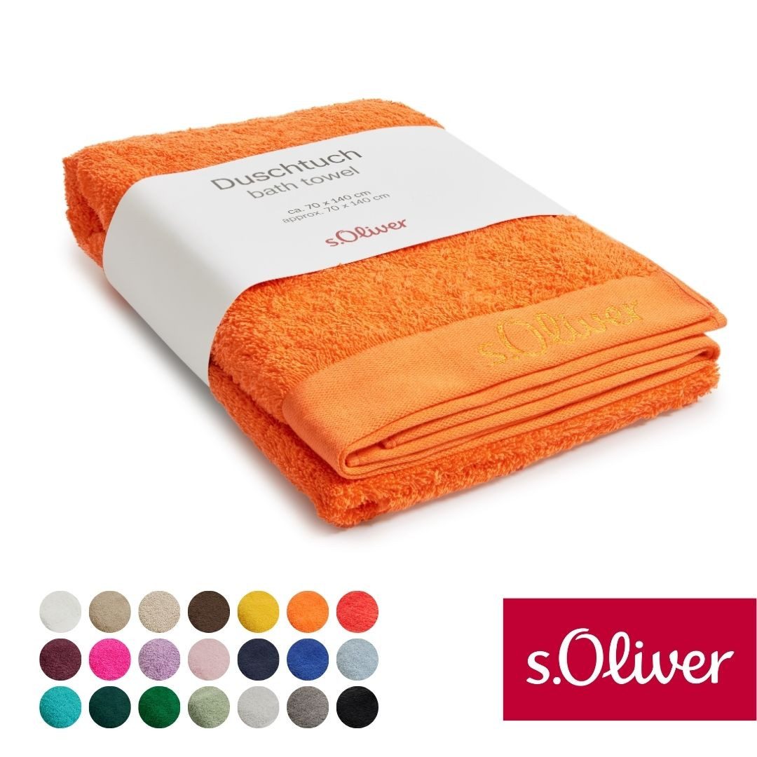 s.Oliver Duschtuch s.Oliver, Premium Qualität, 600 gr/m², auch als Sets erhältlich, Walkfrottier (1-St), große Farbauswahl, auch als Handtuch, Waschhandschuh, Gästetuch
