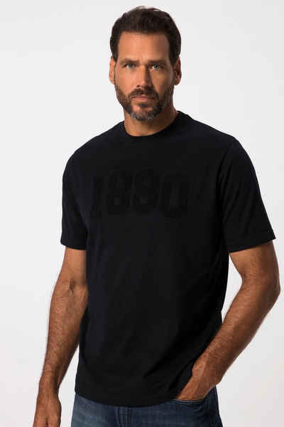 JP1880 T-Shirt T-Shirt Halbarm Rundhals 1880 Brust-Badge bis 8 XL
