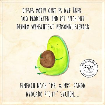 Mr. & Mrs. Panda Windlicht Avocado Pfeifen - Transparent - Geschenk, Pummelfee, schwanger, Vegan (1 St), Hitzebeständig
