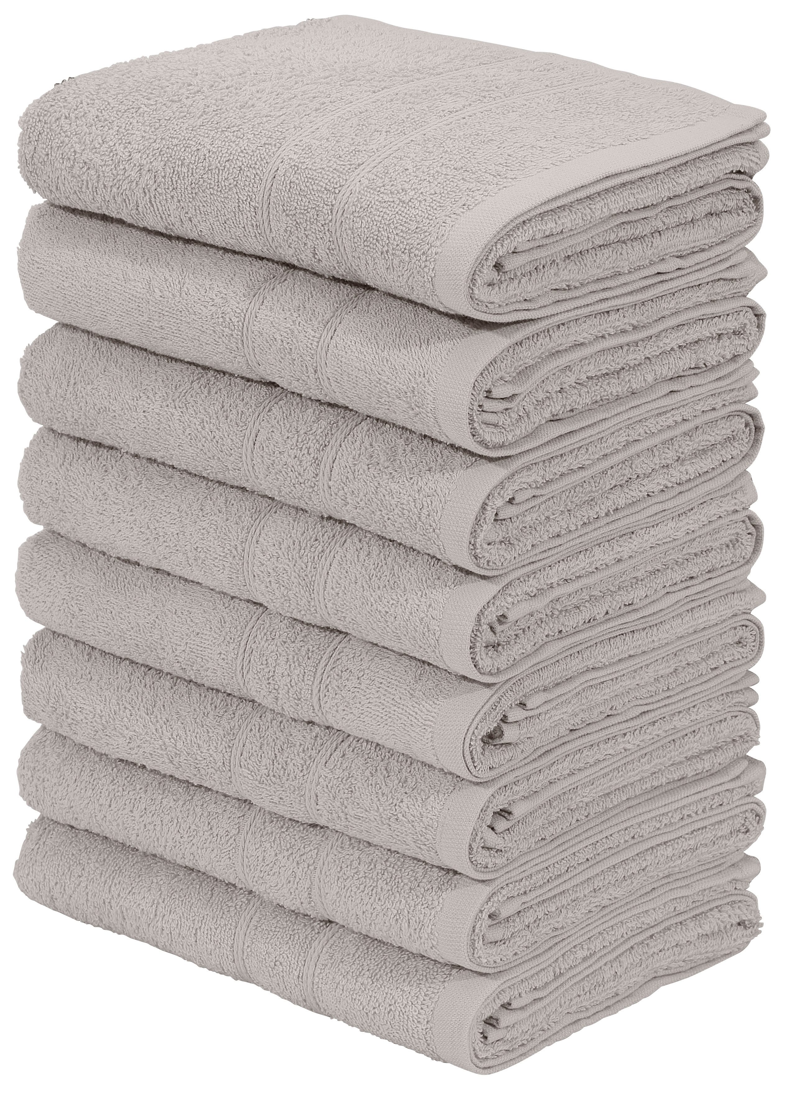 Handtuch Set Inga, 8 tlg. Handtuch-Set 50x100cm