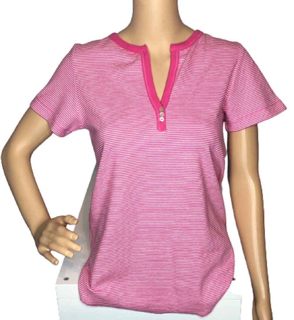 Bellybutton Umstandsshirt N-22908 Ringelshirt weiß-rosa gestreift