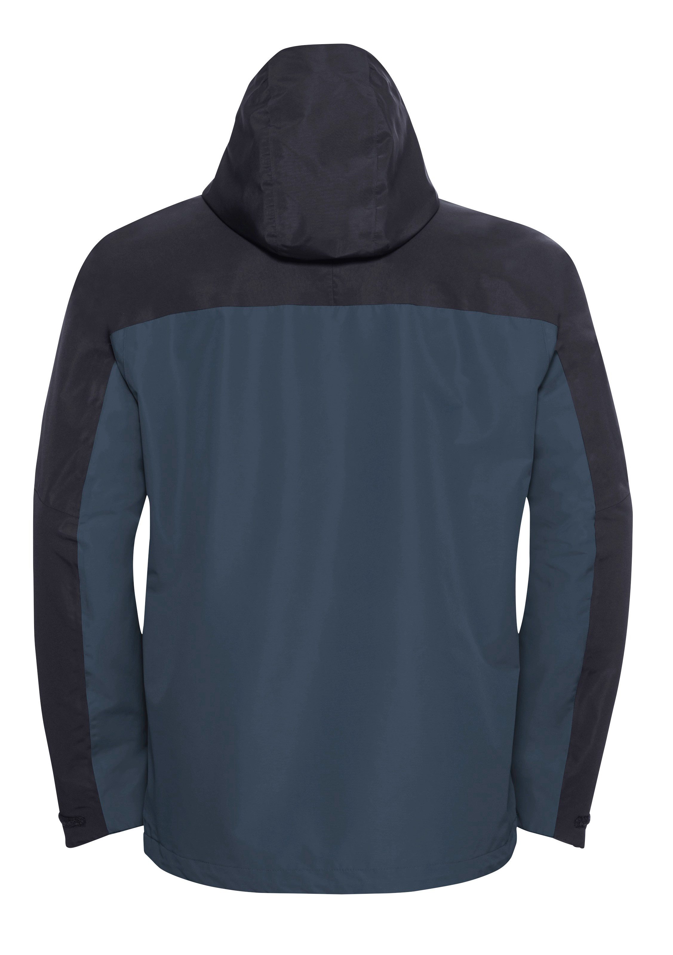 Jack Wolfskin 3-in-1-Funktionsjacke mit Kapuze mit regulierbarem Elastikband, wasserdicht, winddicht