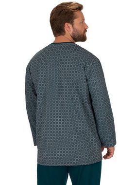 Trigema Schlafanzug TRIGEMA Langarm Schlafshirt mit Paisley-Muster