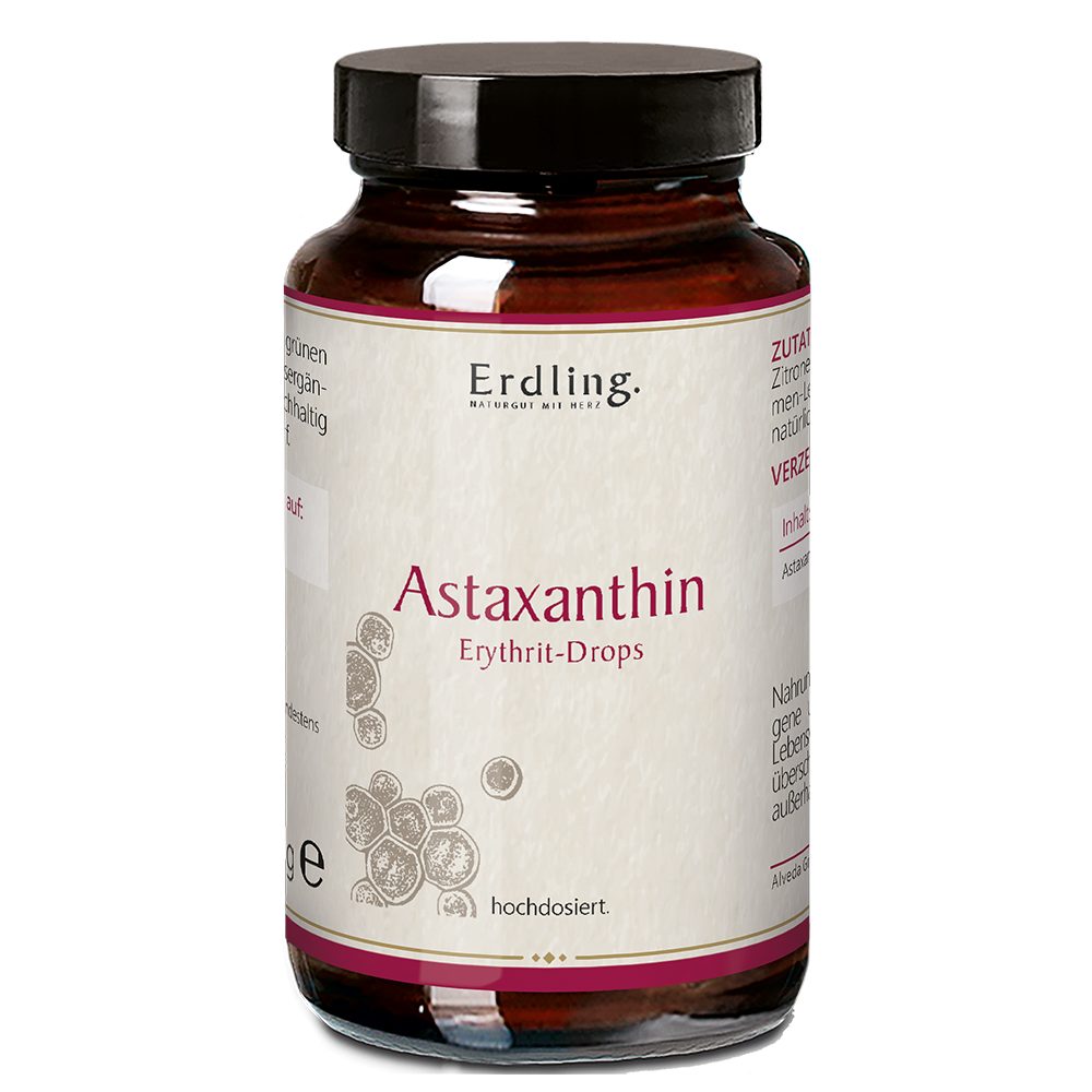 Waldkraft. Erdling Astaxanthin 8 mg Kapseln, aus der Blutregenalge mit fruchtigem Grüntee-Aroma – Vegan à 50 St., 50 g