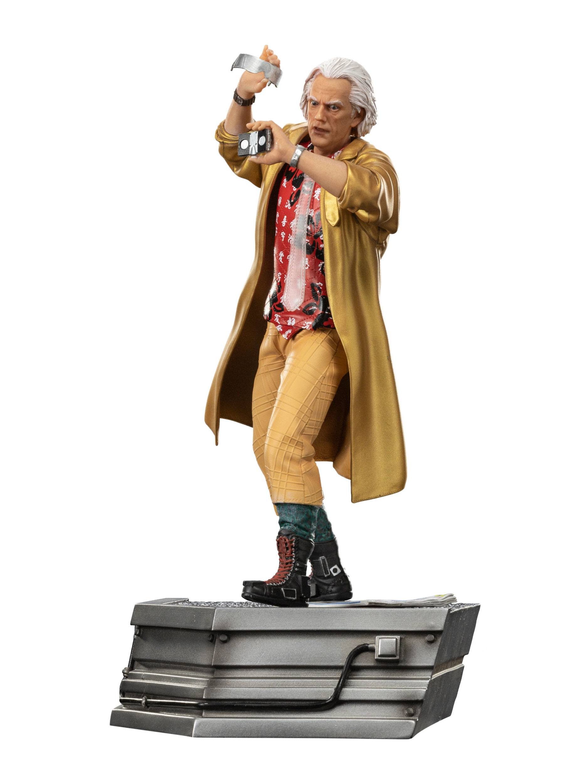 Iron Studios Dekofigur Назад in die Zukunft II Art Scale Statue 1/10 Doc Brown 25 cm (1 St), handbemalte Statue aus Resin
