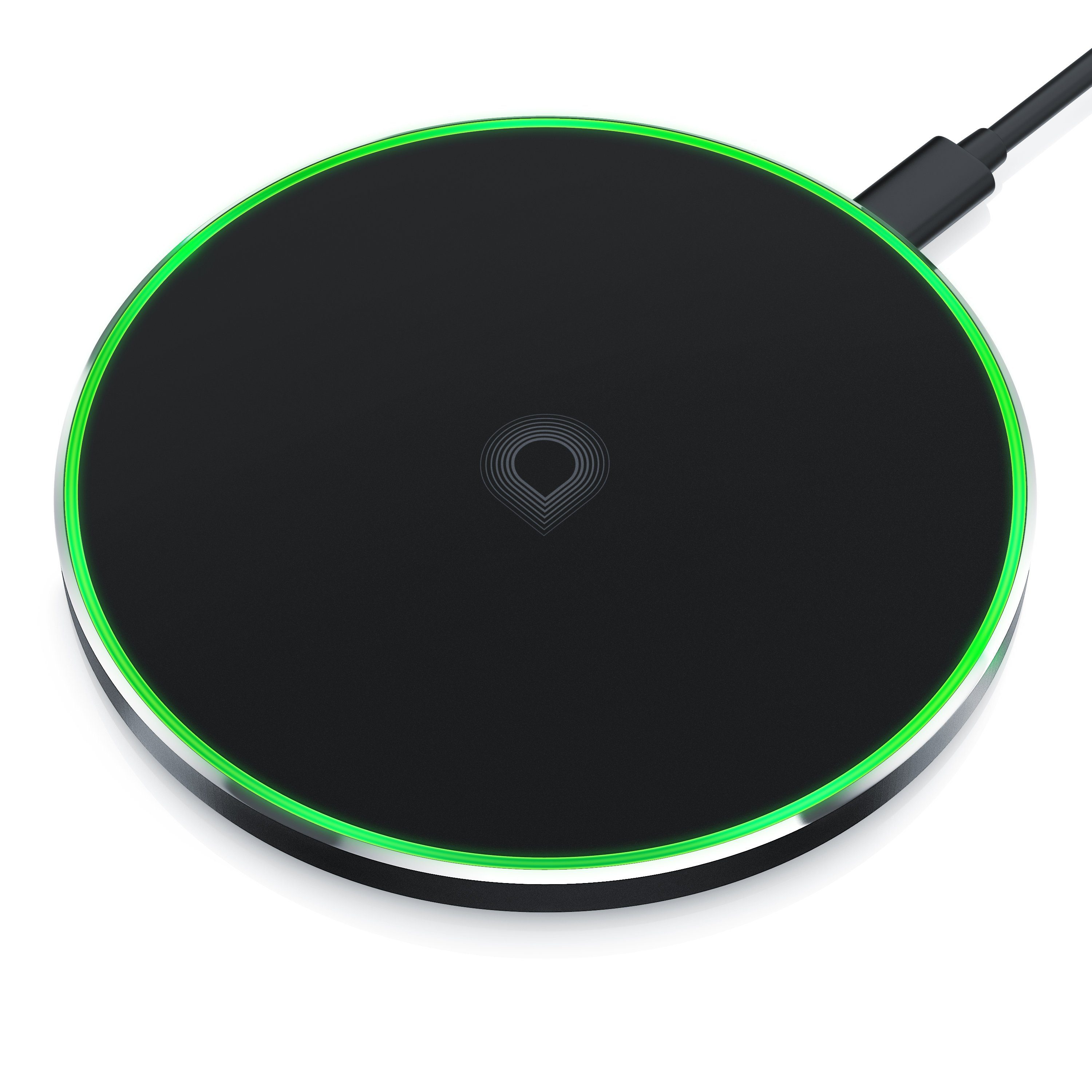 Aplic Induktions-Ladegerät (QI Lader - Induktive Schnell Ladestation Qi Fast Wireless Charger 10W)