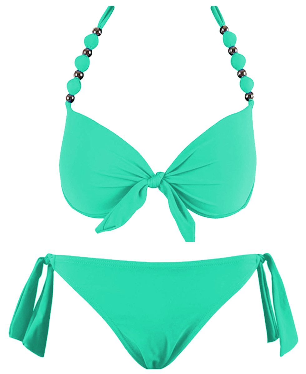 dy_mode Push-Up-Bikini Bikini mit Zierperlen – günstig online kaufen