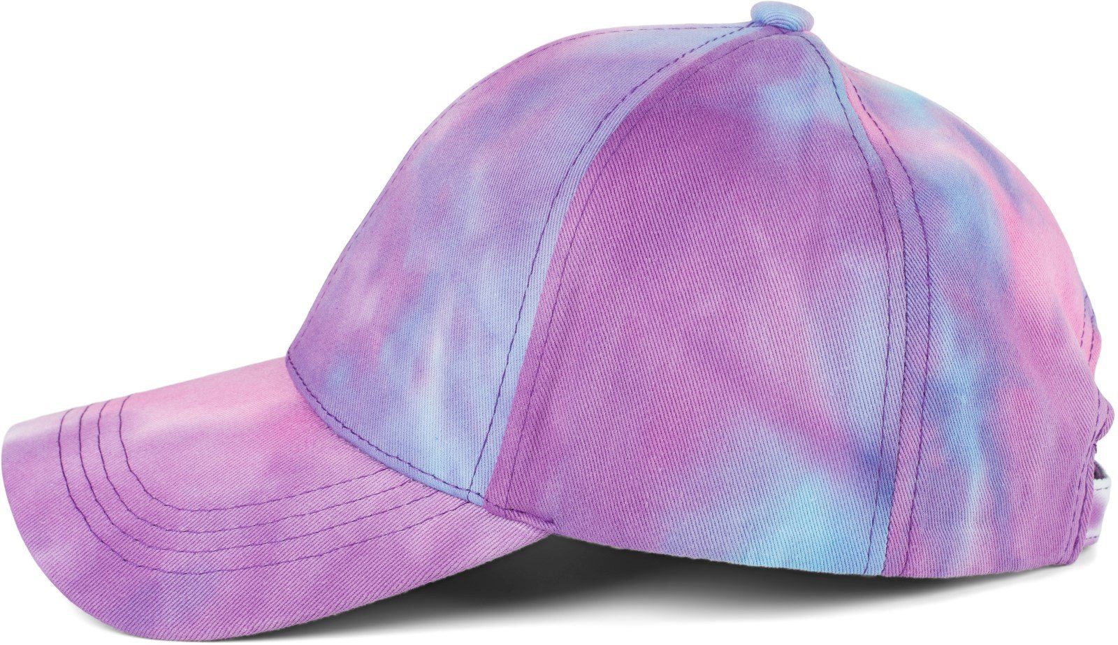 styleBREAKER Baseball Cap Türkis-Violett mit (1-St) Muster Batik Baseballcap