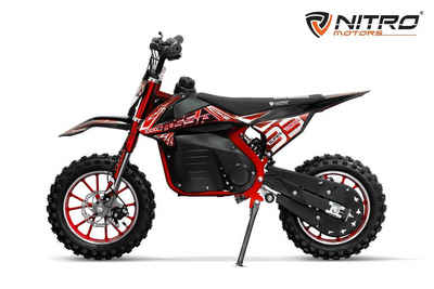 Nitro Motors Dirt-Bike Nitro Motors 1000W Eco midi Kinder Dirtbike Fossa 10" Elektro, 3 Gang
