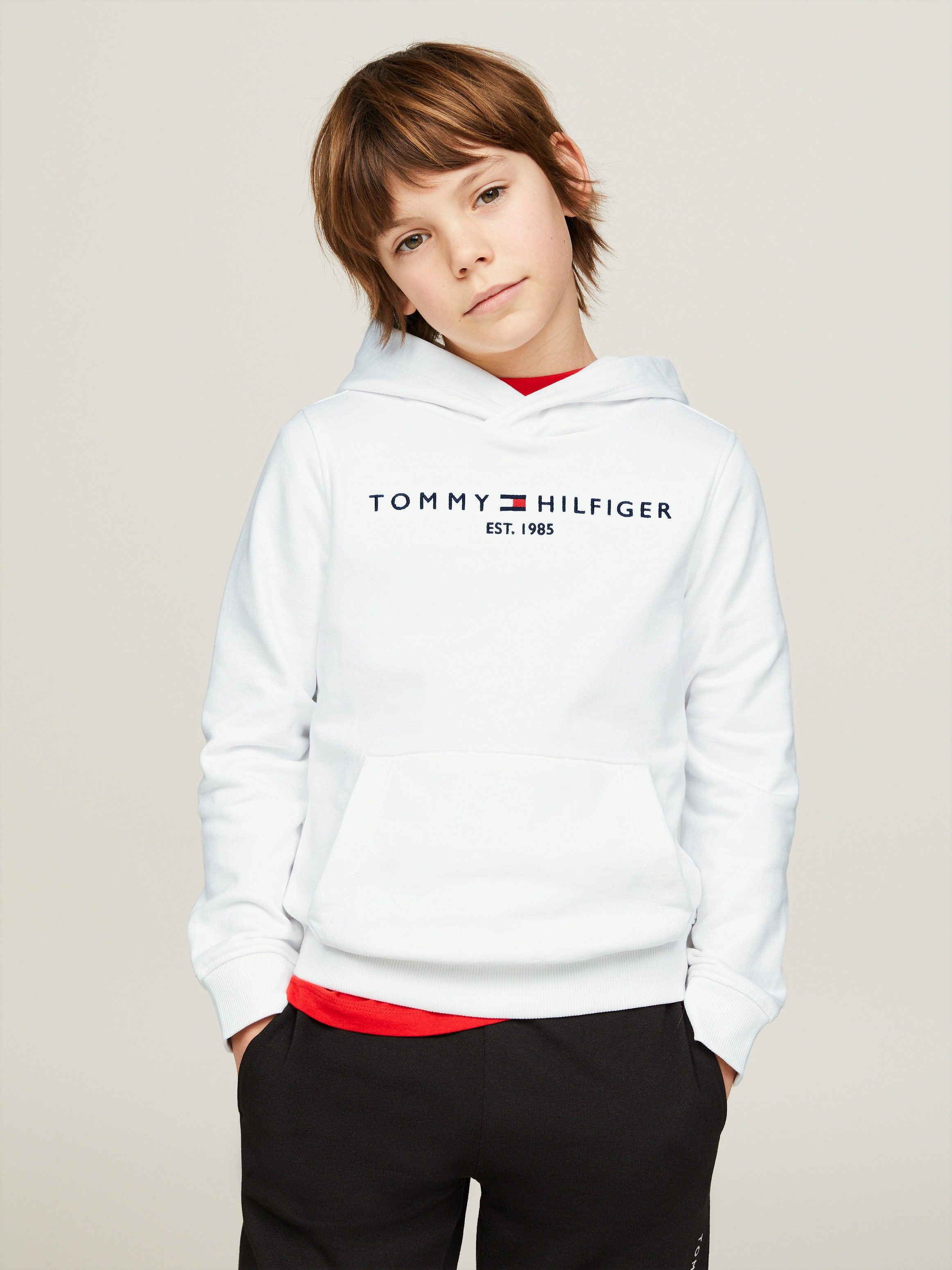 Tommy Hilfiger Hoodie U ESSENTIAL HOODIE aus reiner Baumwolle